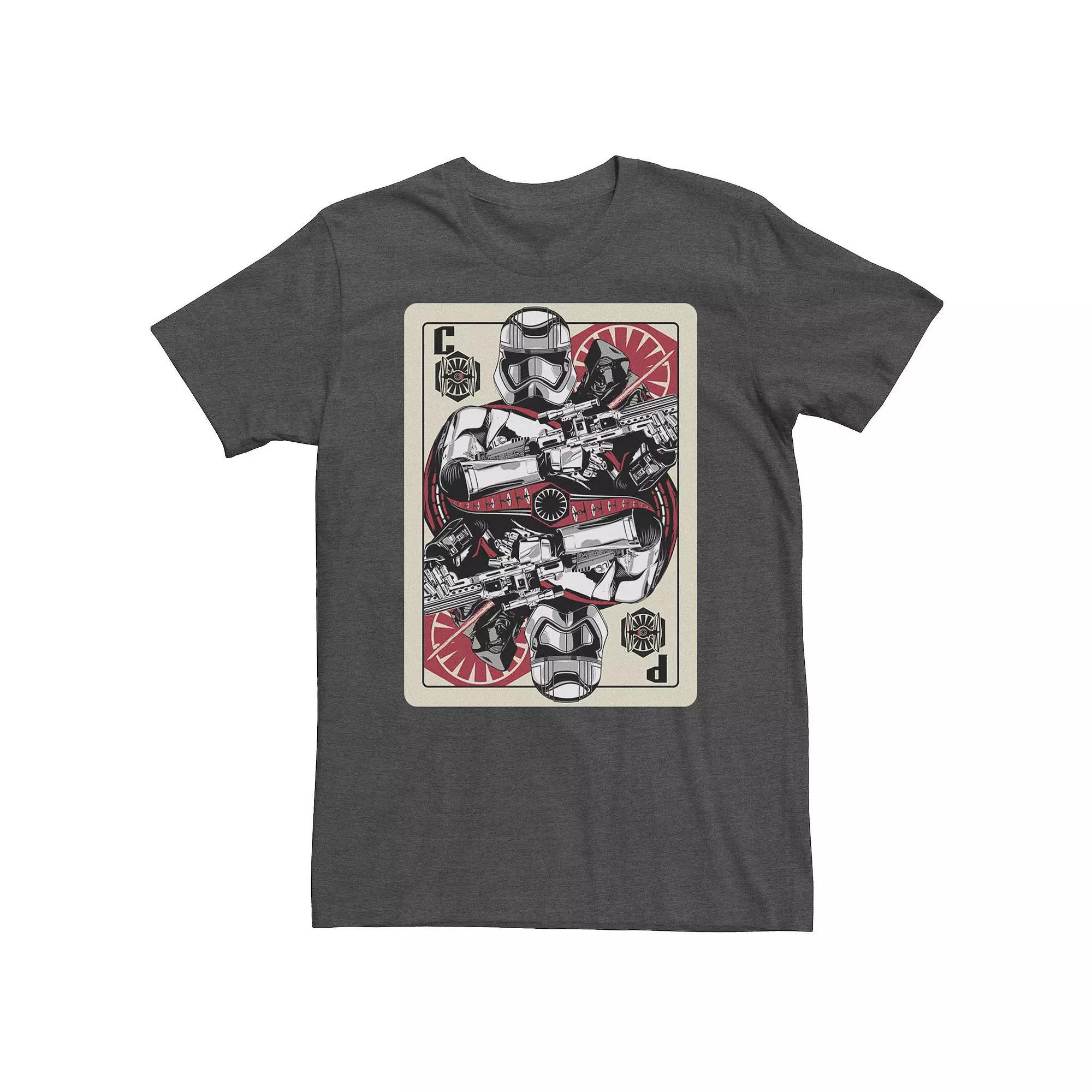 Big & Tall Star Wars Storm Trooper Phasma Card Tee, Men's, Size: Large Tall, Grey Heather Product Image