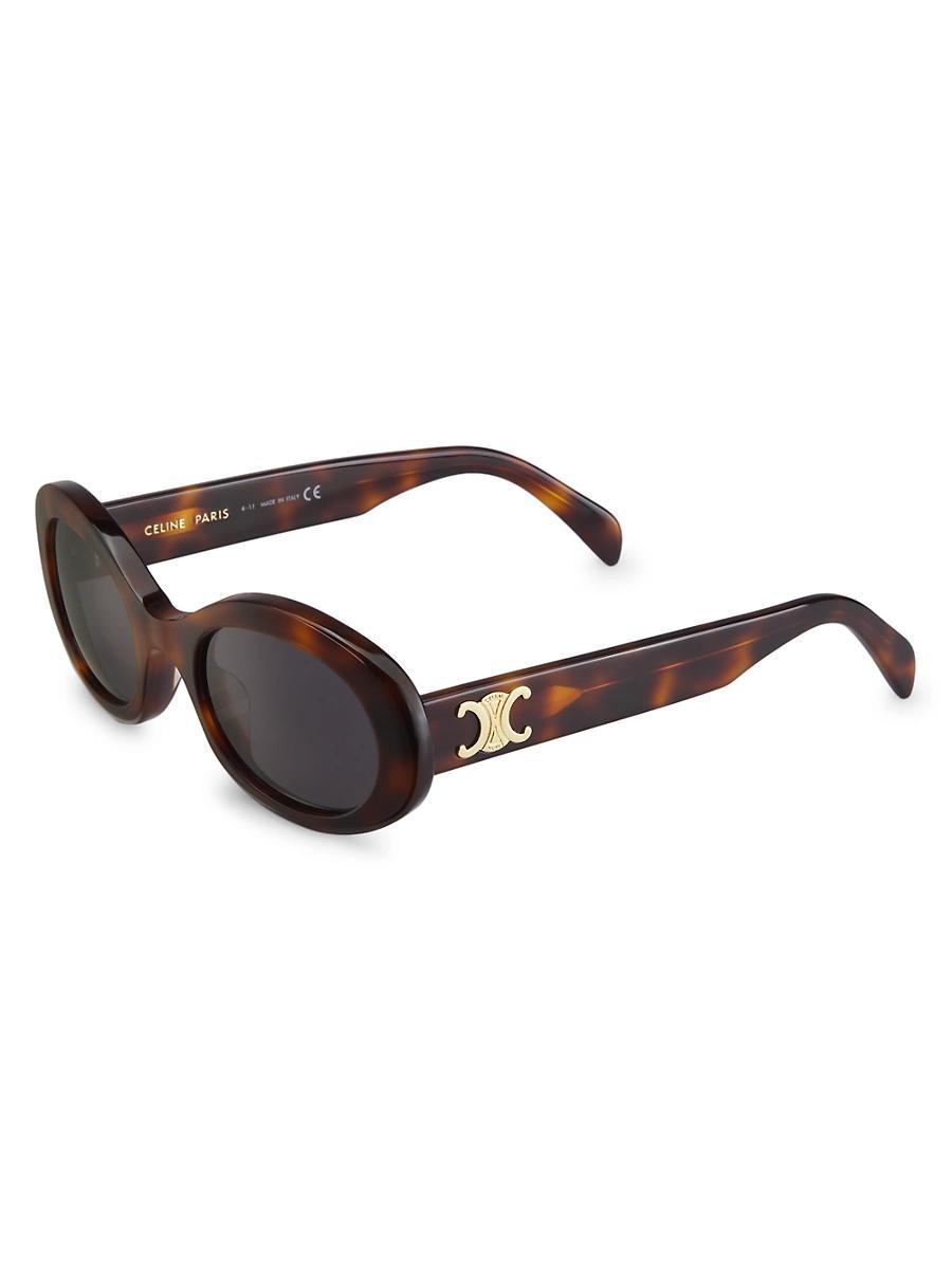 Triomphe Logo Oval Acetate Sunglasses Product Image
