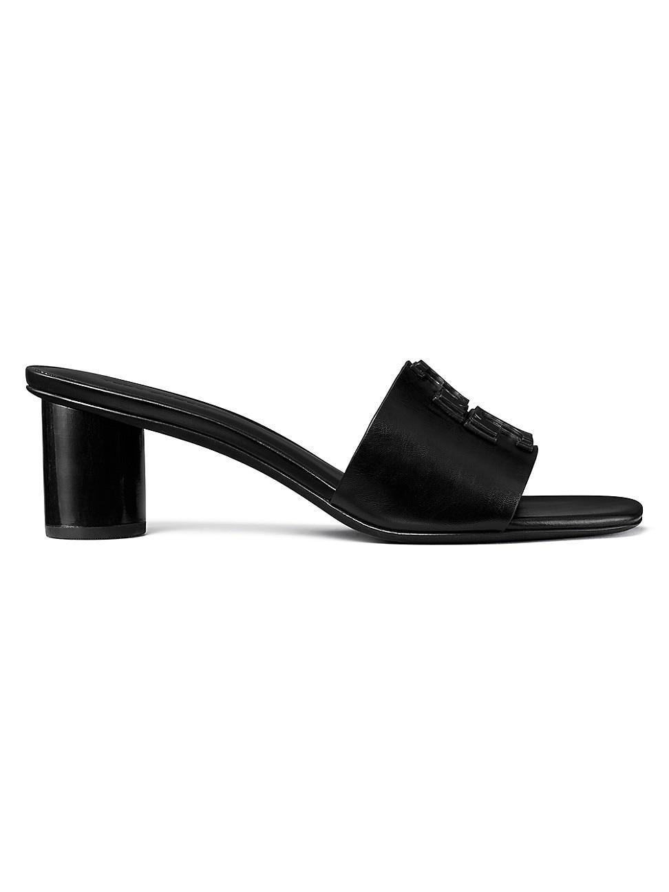 Ines Leather Logo Mule Sandals Product Image