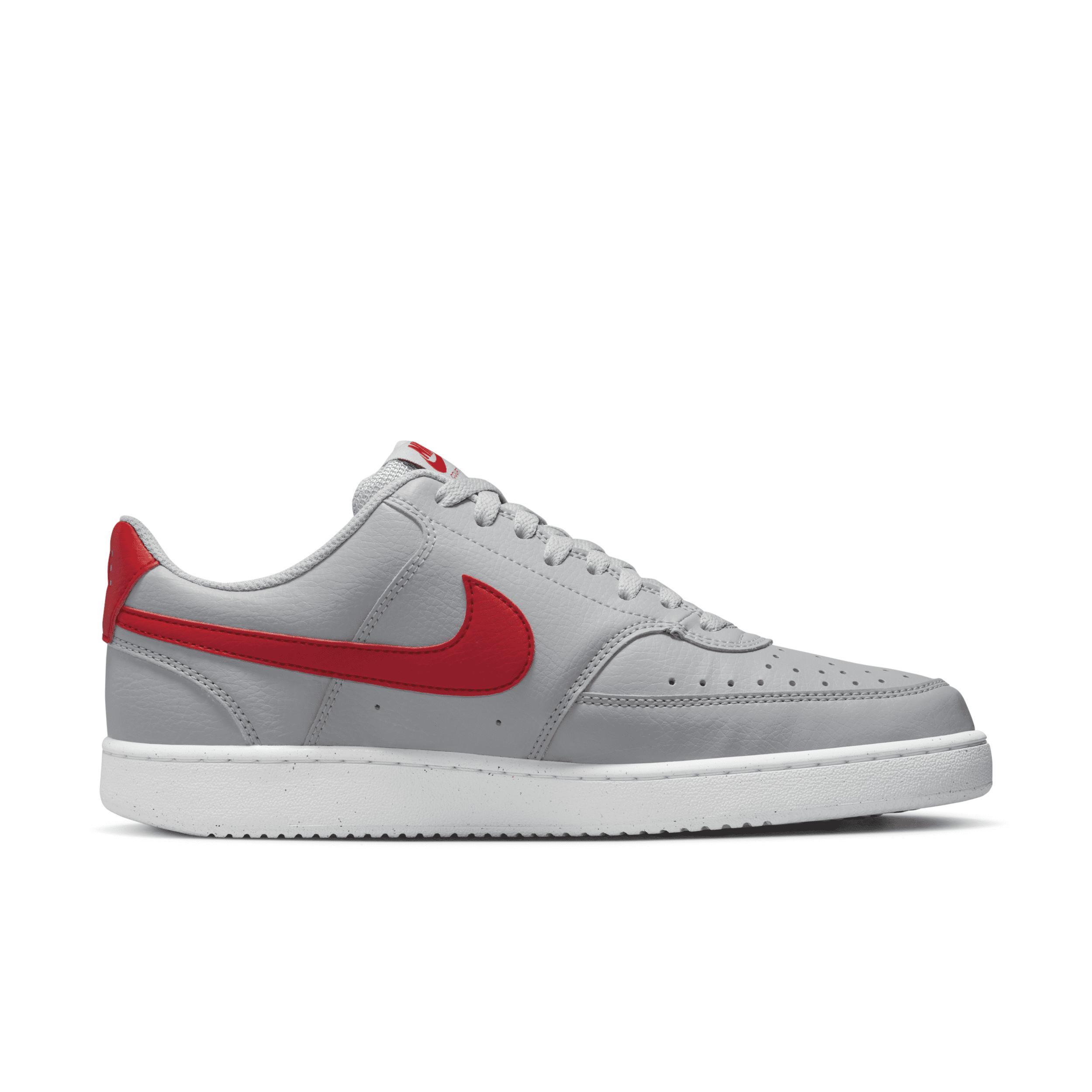 Nike Men's Court Vision Low Next Nature Casual Shoes in Black/Black Size 11.5 Leather Product Image