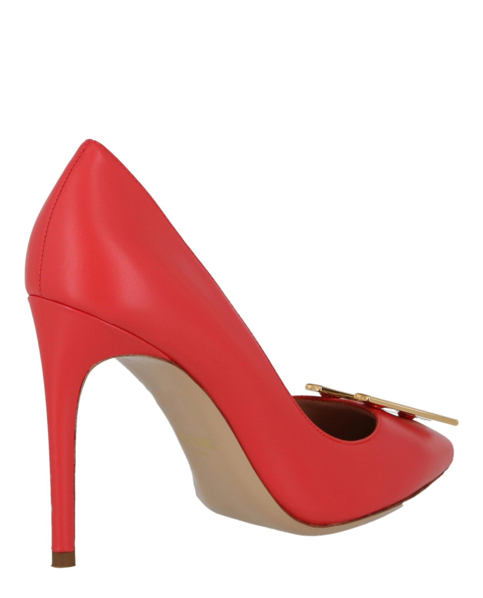 Moschino Gold-Tone Logo Pump Product Image