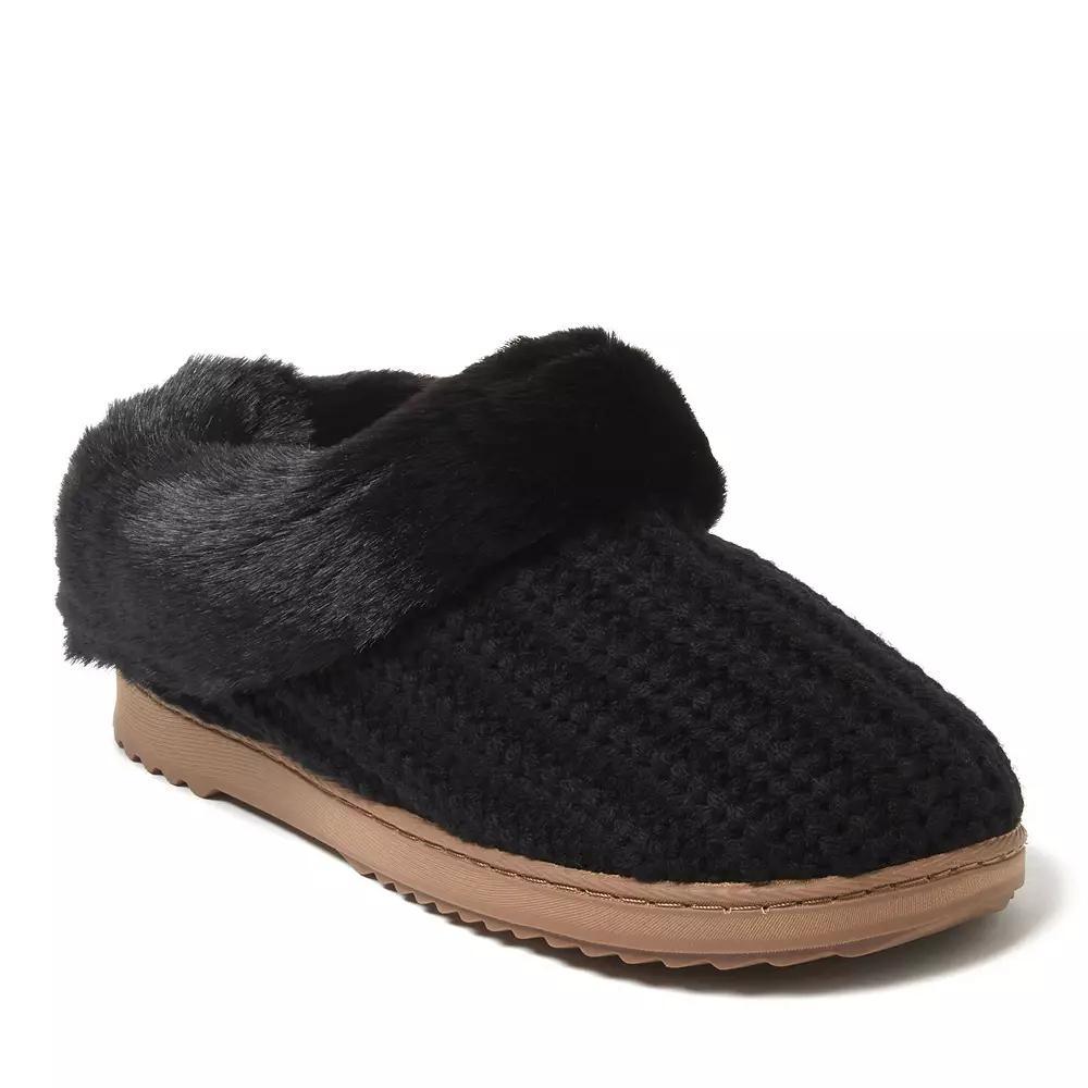Dearfoams Hannah Festive Knit Womens Clog Slippers Product Image