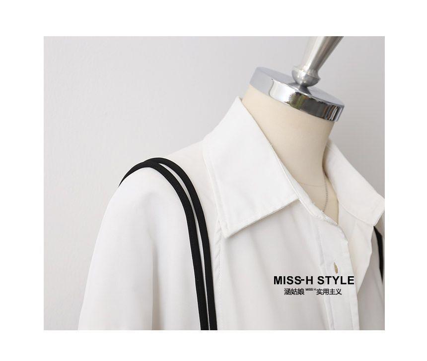 High Waist Wide Leg Dress Pants Product Image