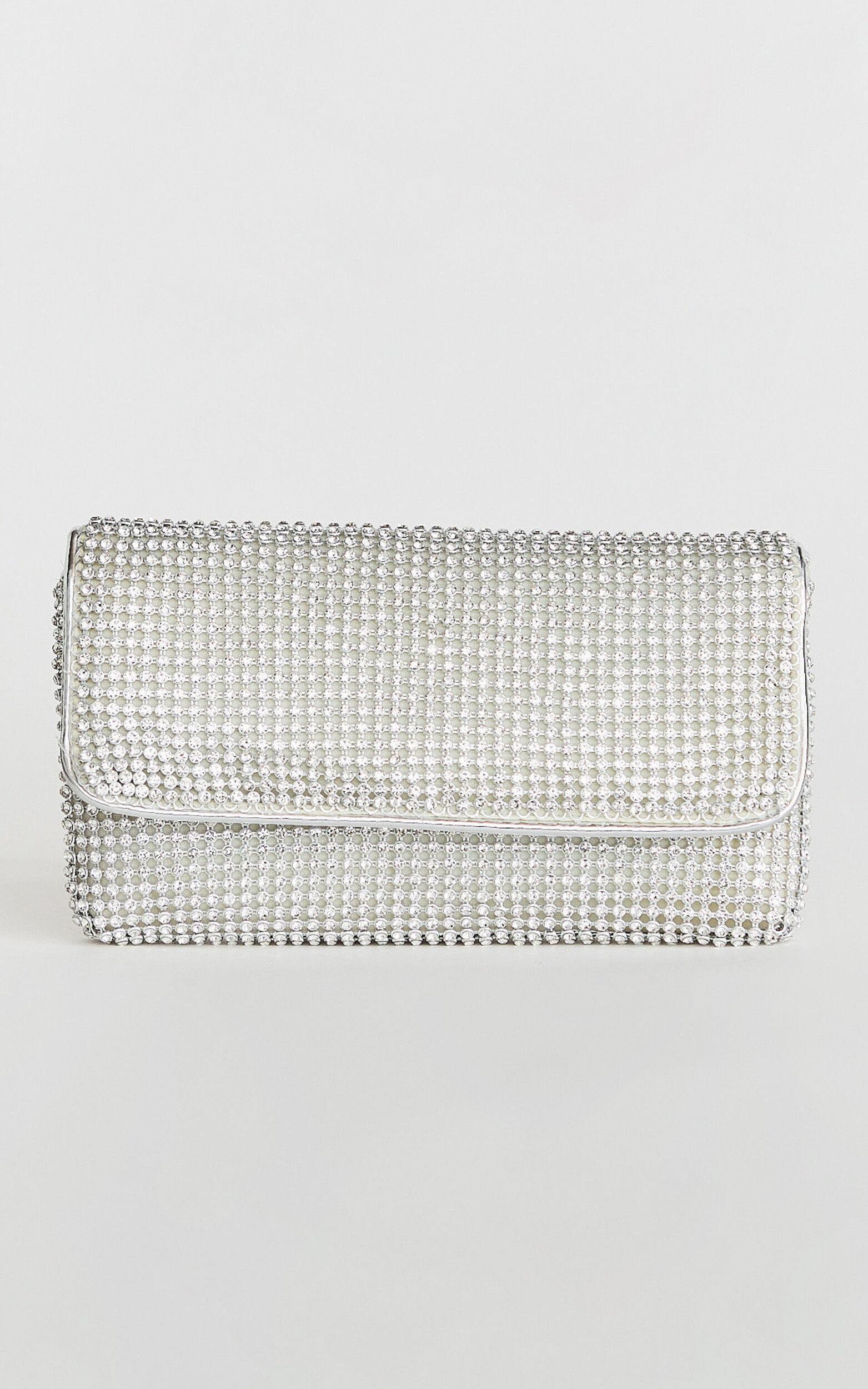 Tilda Bag - Sequin Shoulder Bag in Silver Product Image