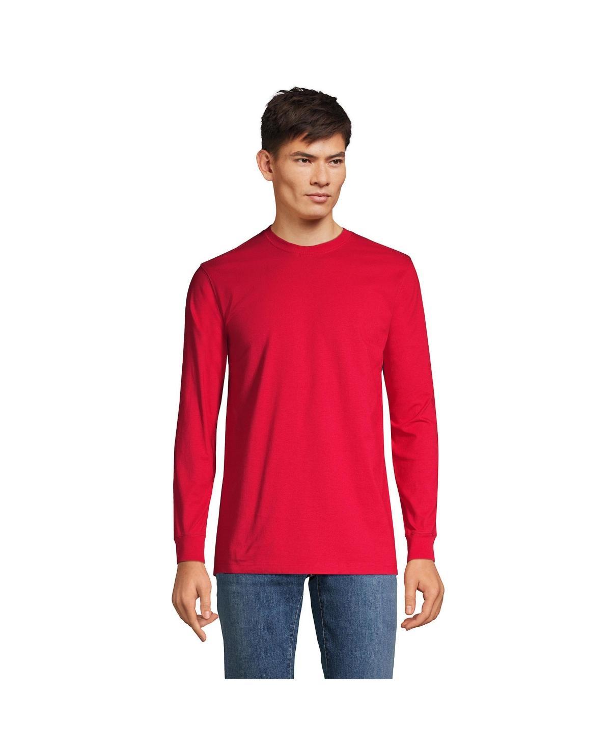 Big & Tall Lands' End Super Tee, Men's, Size: Medium Tall, Black Product Image