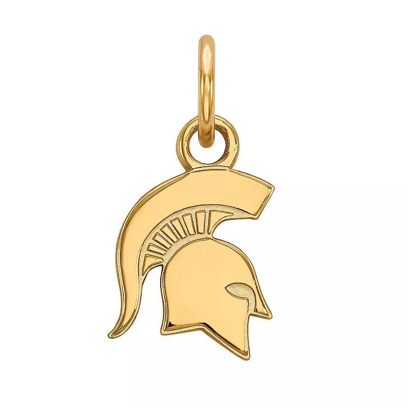 LogoArt 14K Gold Over Silver Michigan State Spartans Extra Small Pendant, Women's, Size: 15 mm, 14k Gold Plated Product Image