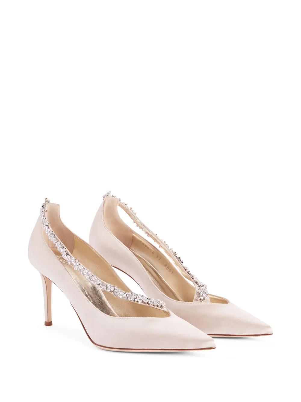 Filipa 105mm crystal-embellished pumps Product Image