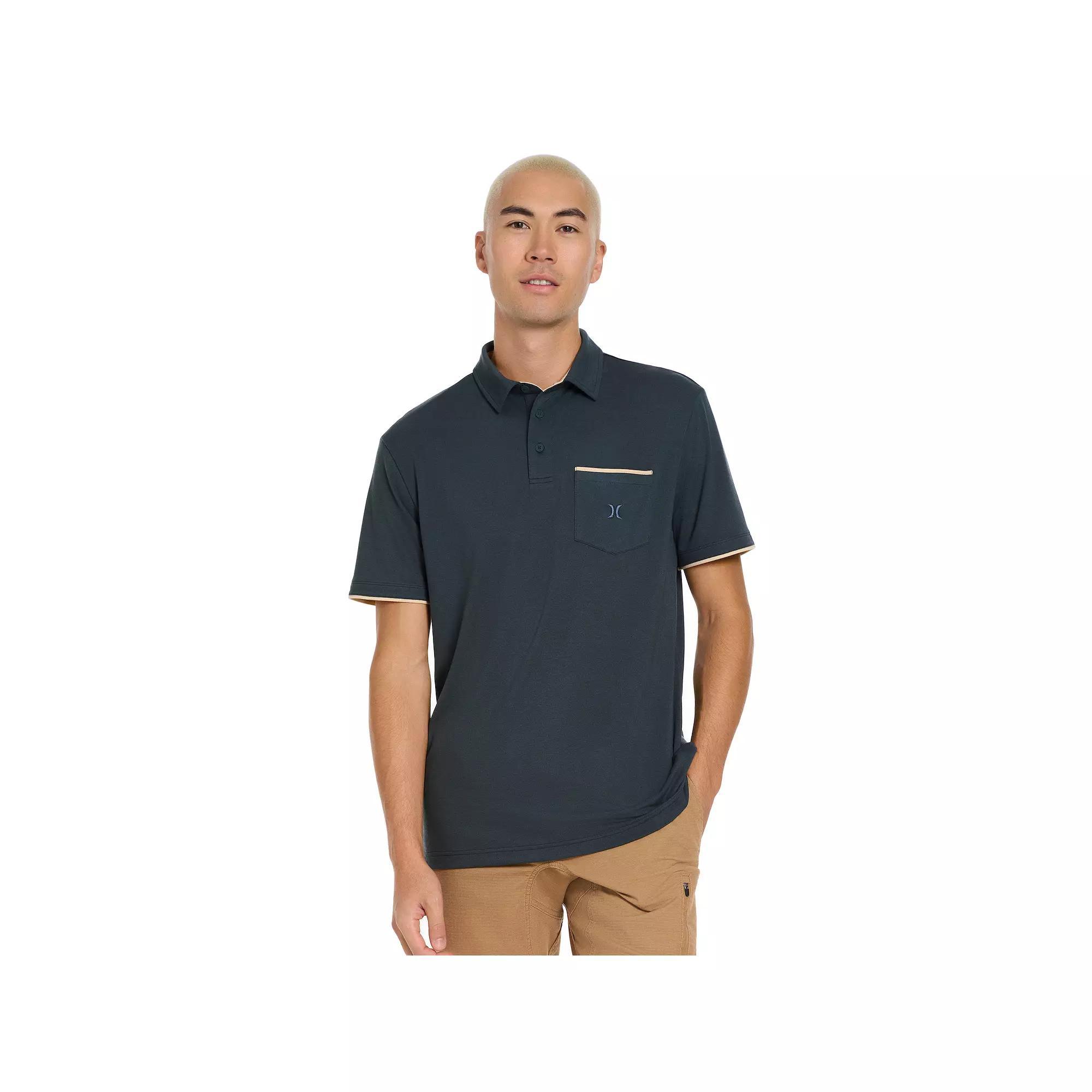 Men's Hurley Pique Polo, Size: Small, Iron Ore Product Image