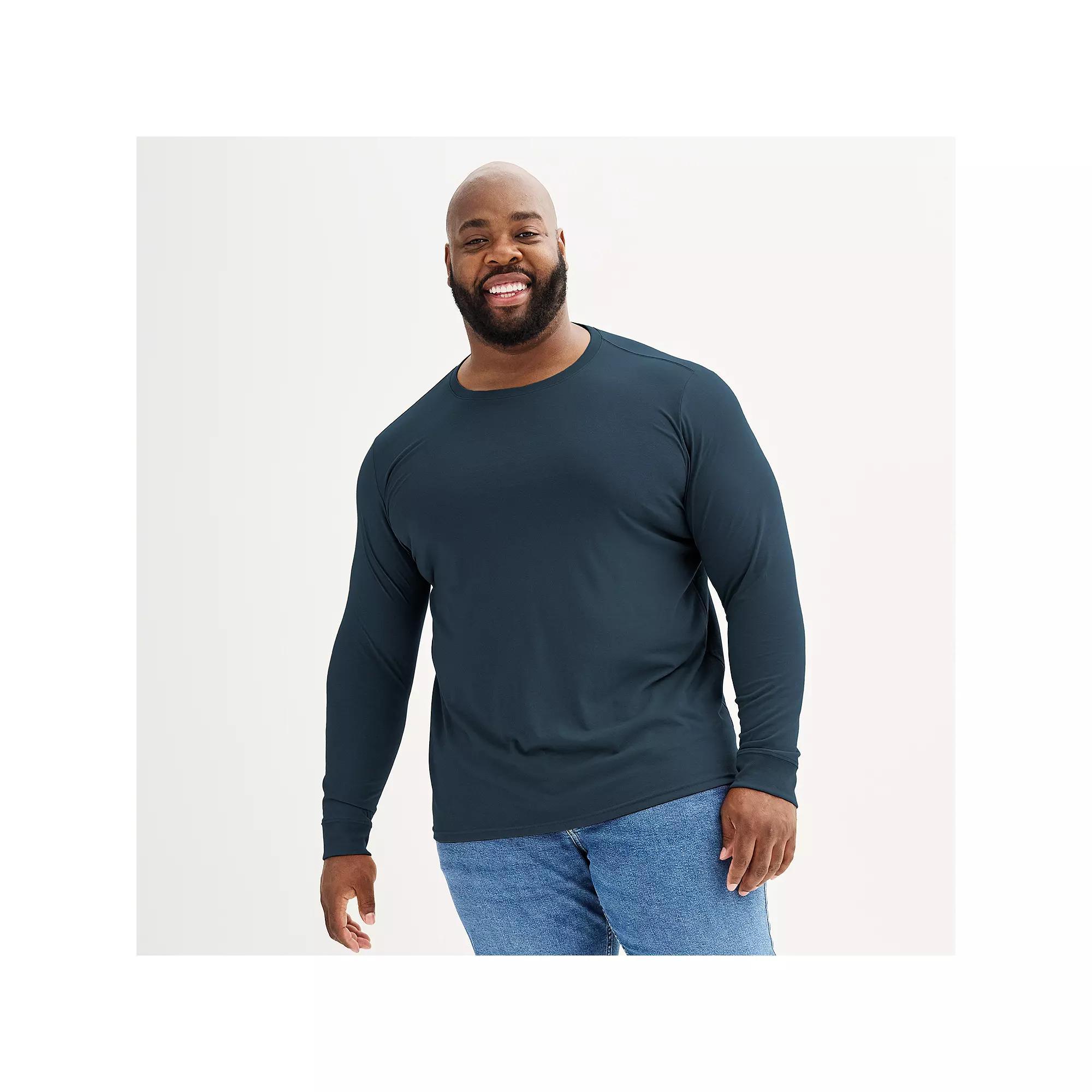 Big & Tall Sonoma Goods For Life Crewneck Tee, Mens Red Product Image