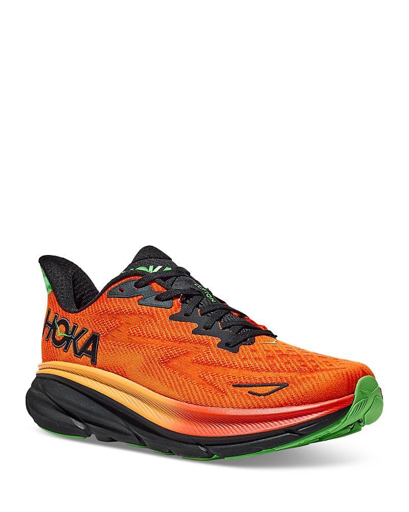 Hoka Mens Clifton 9 Running Sneakers in Ice Water Product Image