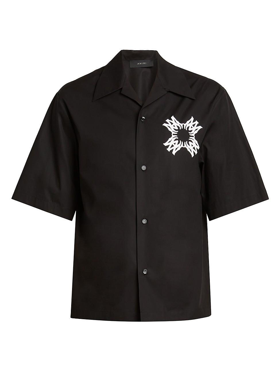 Mens Graphic Logo Bowling Shirt Product Image