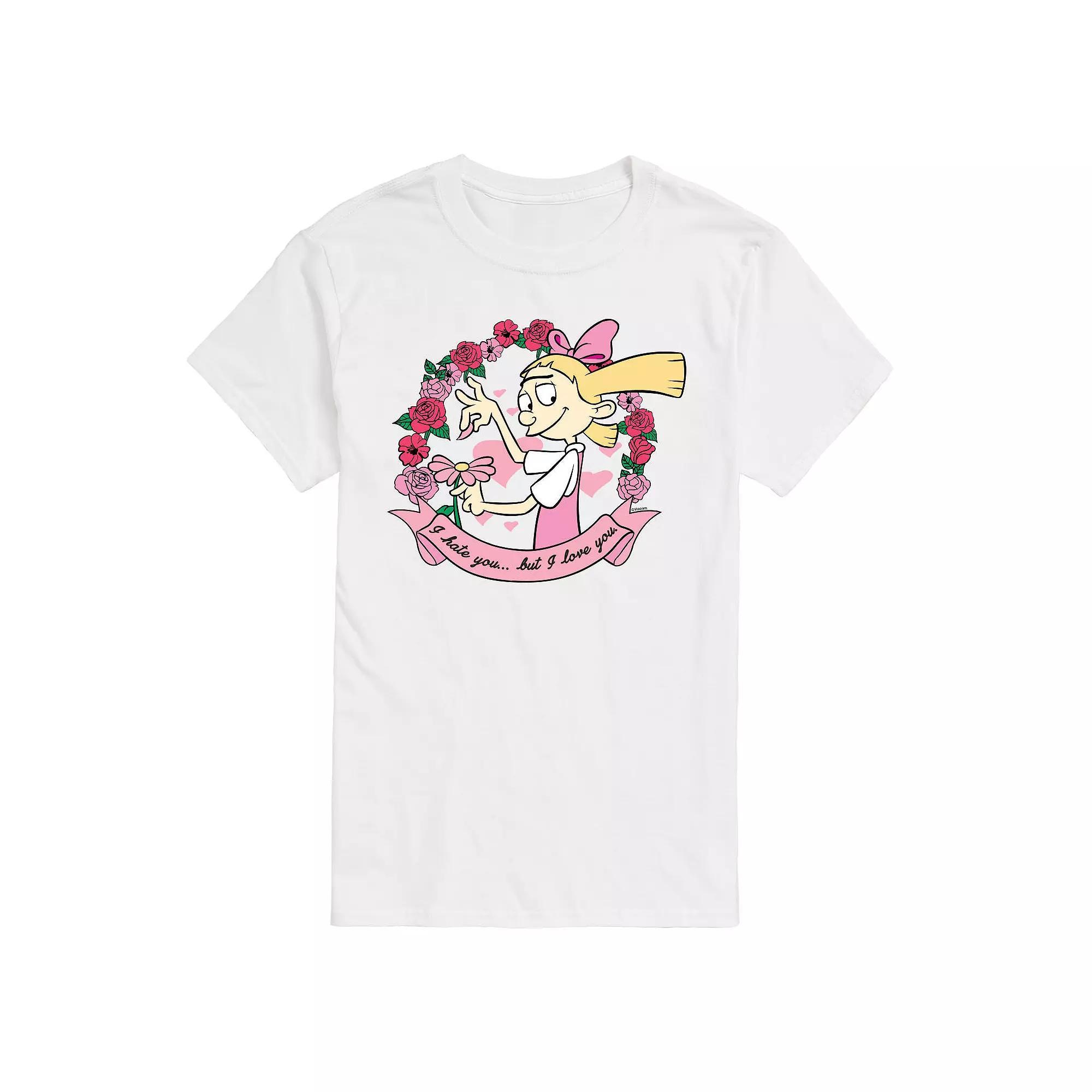 Big & Tall Hey Arnold! Helgas Love And Hate Graphic Tee, Mens Product Image