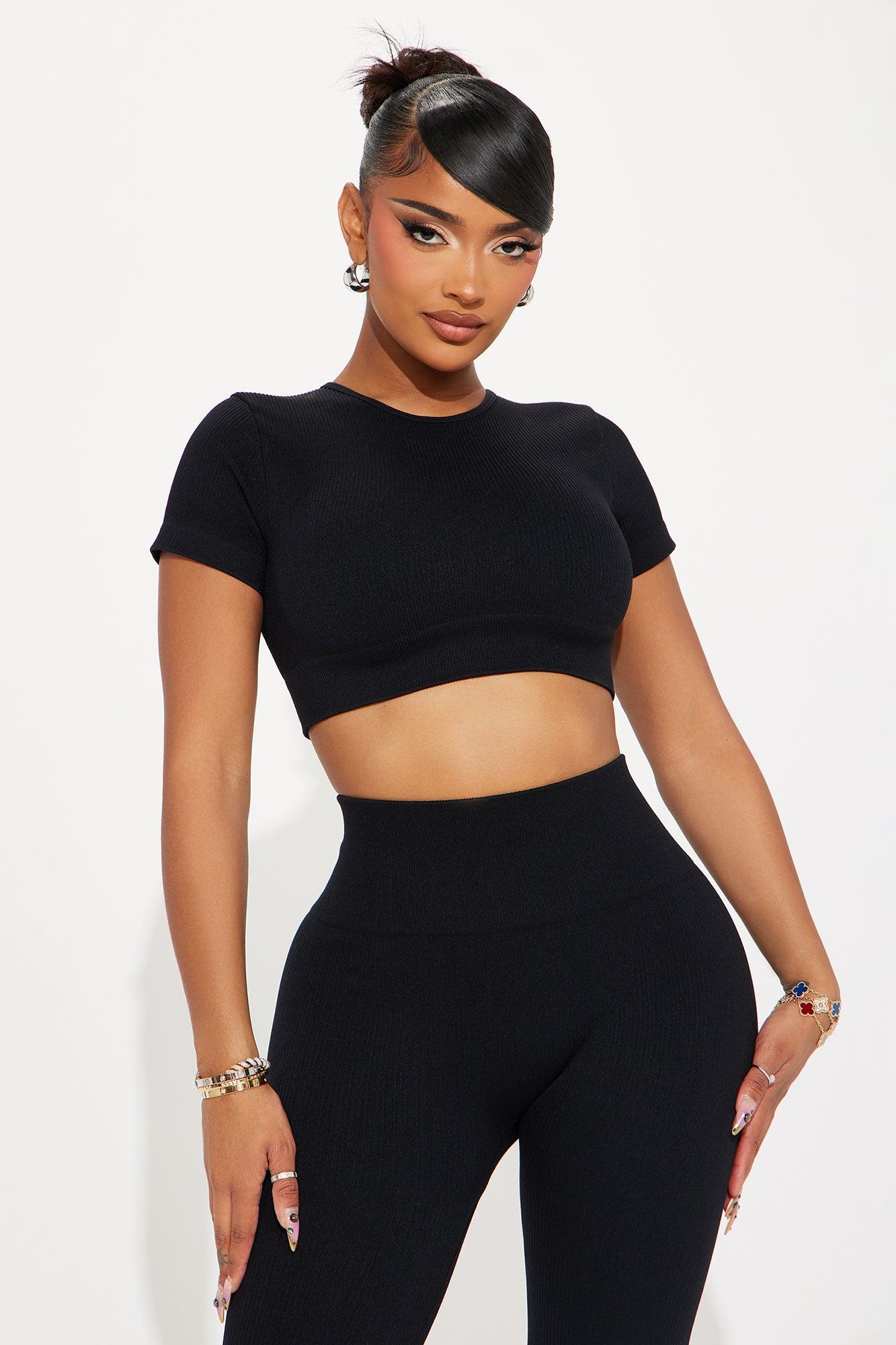 Body Goals Effortless Seamless Active Set - Black Product Image