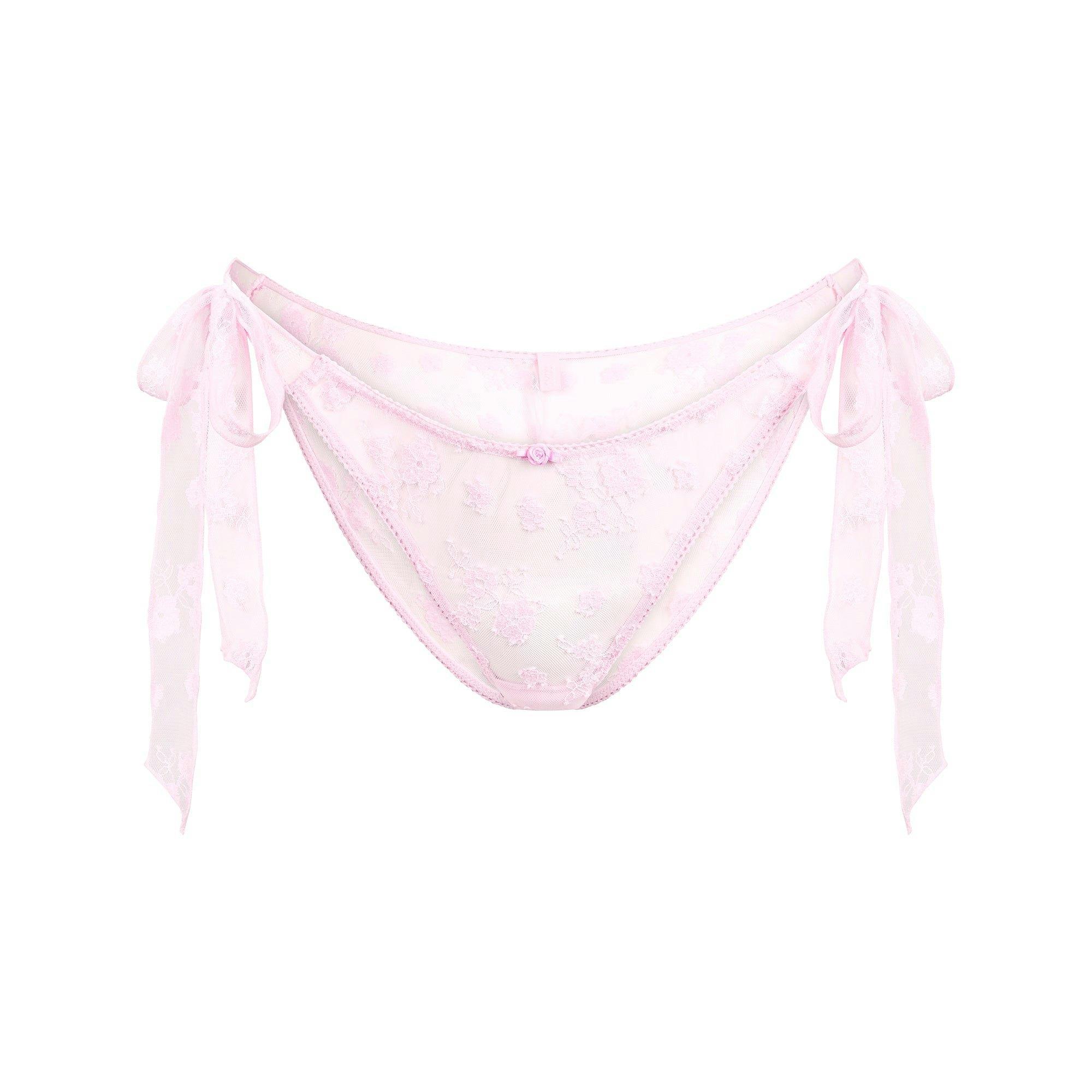 SPRING INTIMATES TIE SIDE BRIEF | CHERRY BLOSSOM TWO TONE Product Image