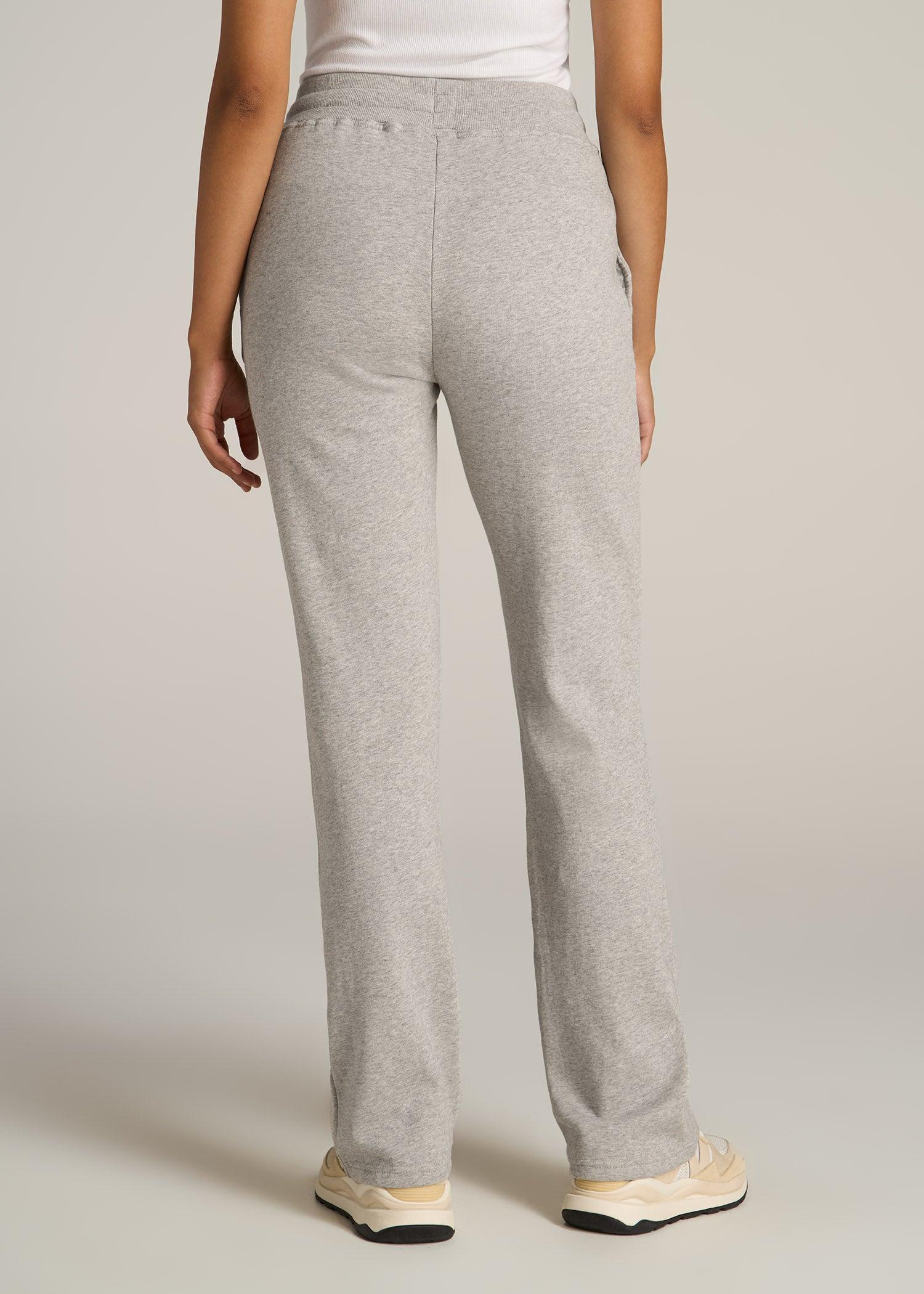 Wearever Fleece Open-Bottom Sweatpants for Tall Women in Heather Cloud White Female Product Image