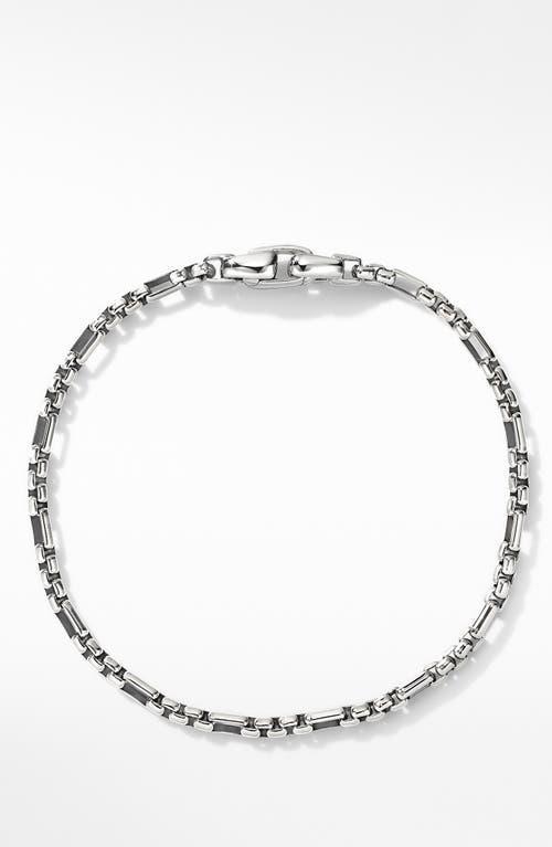 Mens Open Station Box Chain Bracelet Product Image