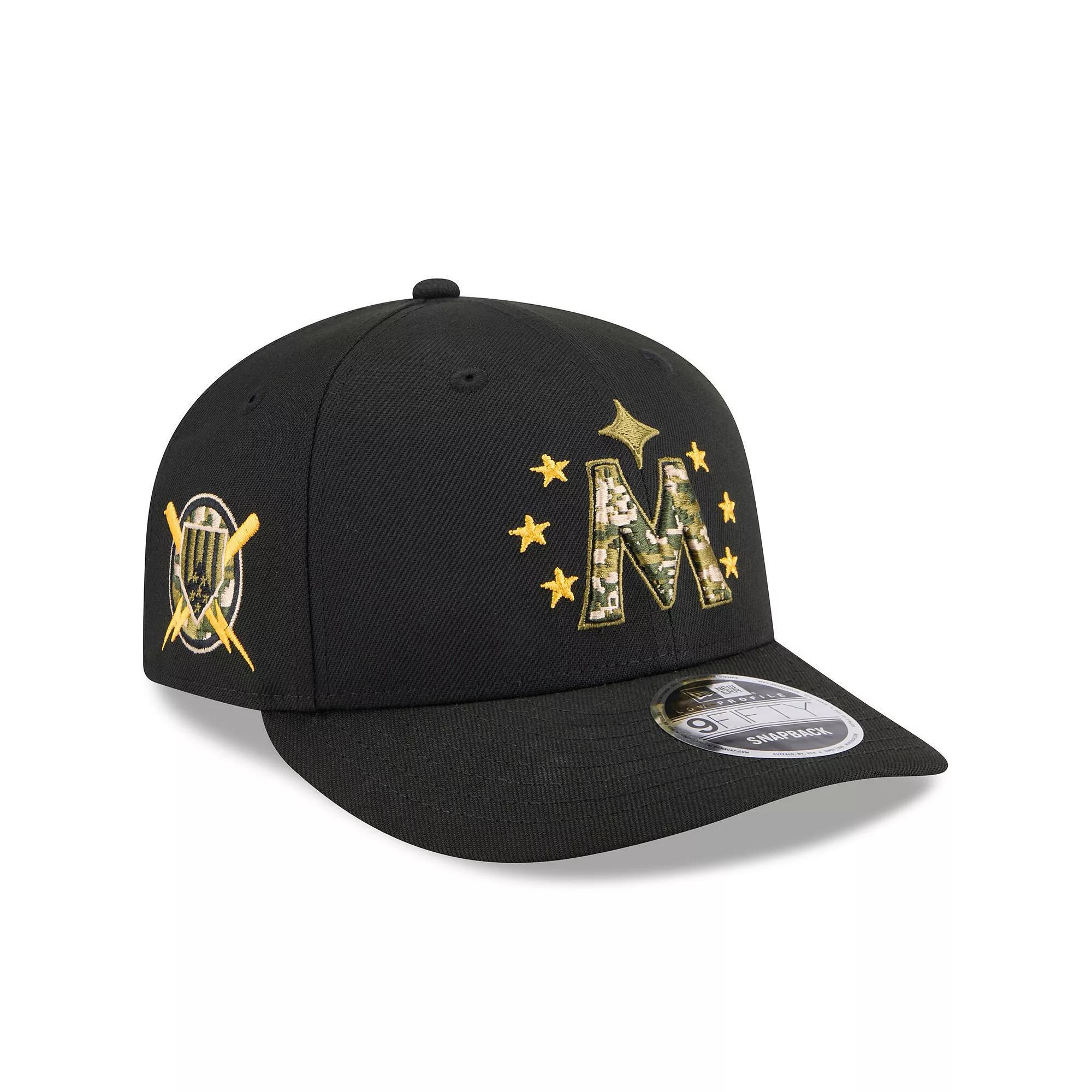 Men's New Era  Black Houston Astros 2024 Armed Forces Day Low Profile 59FIFTY Fitted Hat, Size: 7 1/4 Product Image