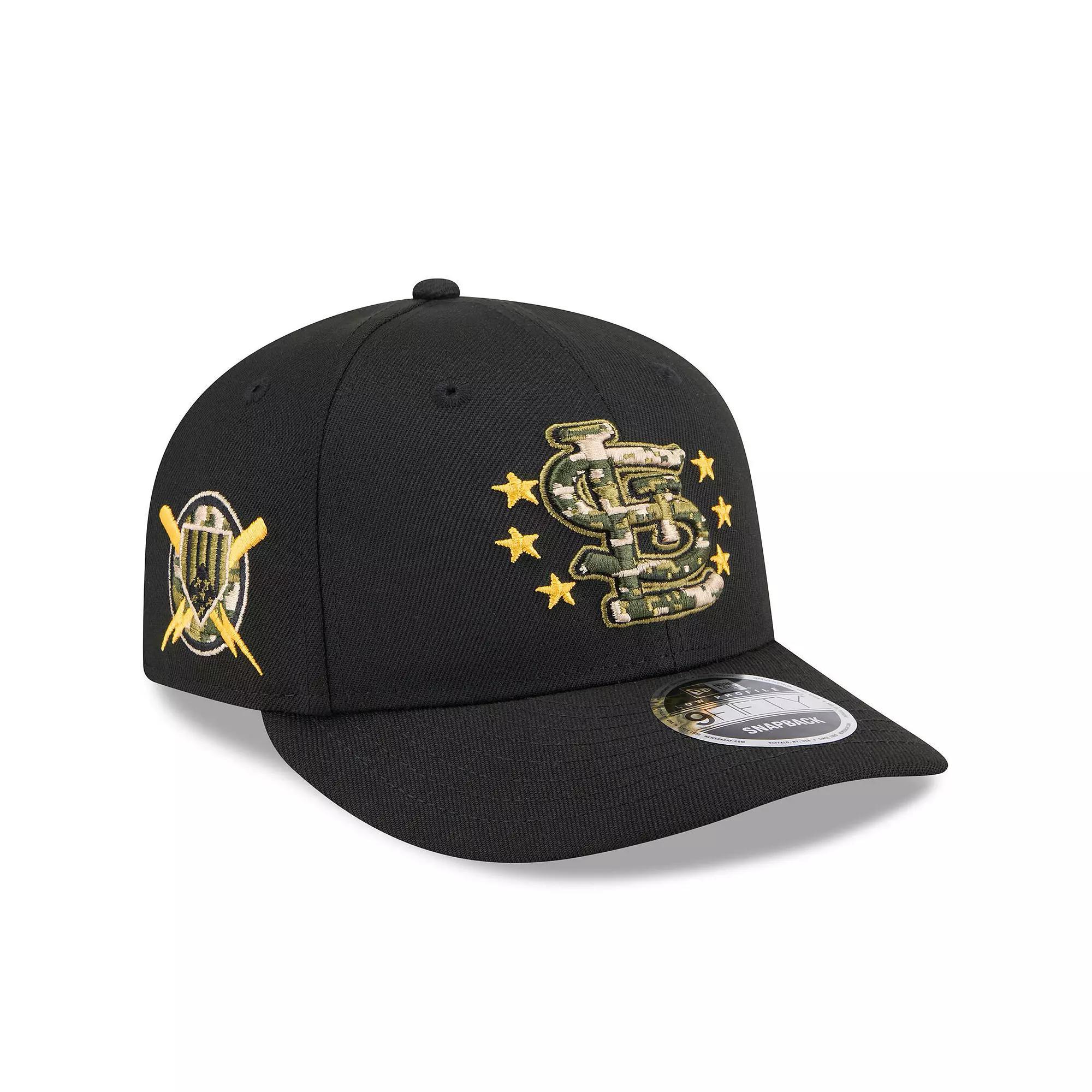 Men's New Era  Black St. Louis Cardinals 2024 Armed Forces Day Low Profile 9FIFTY Snapback Hat Product Image