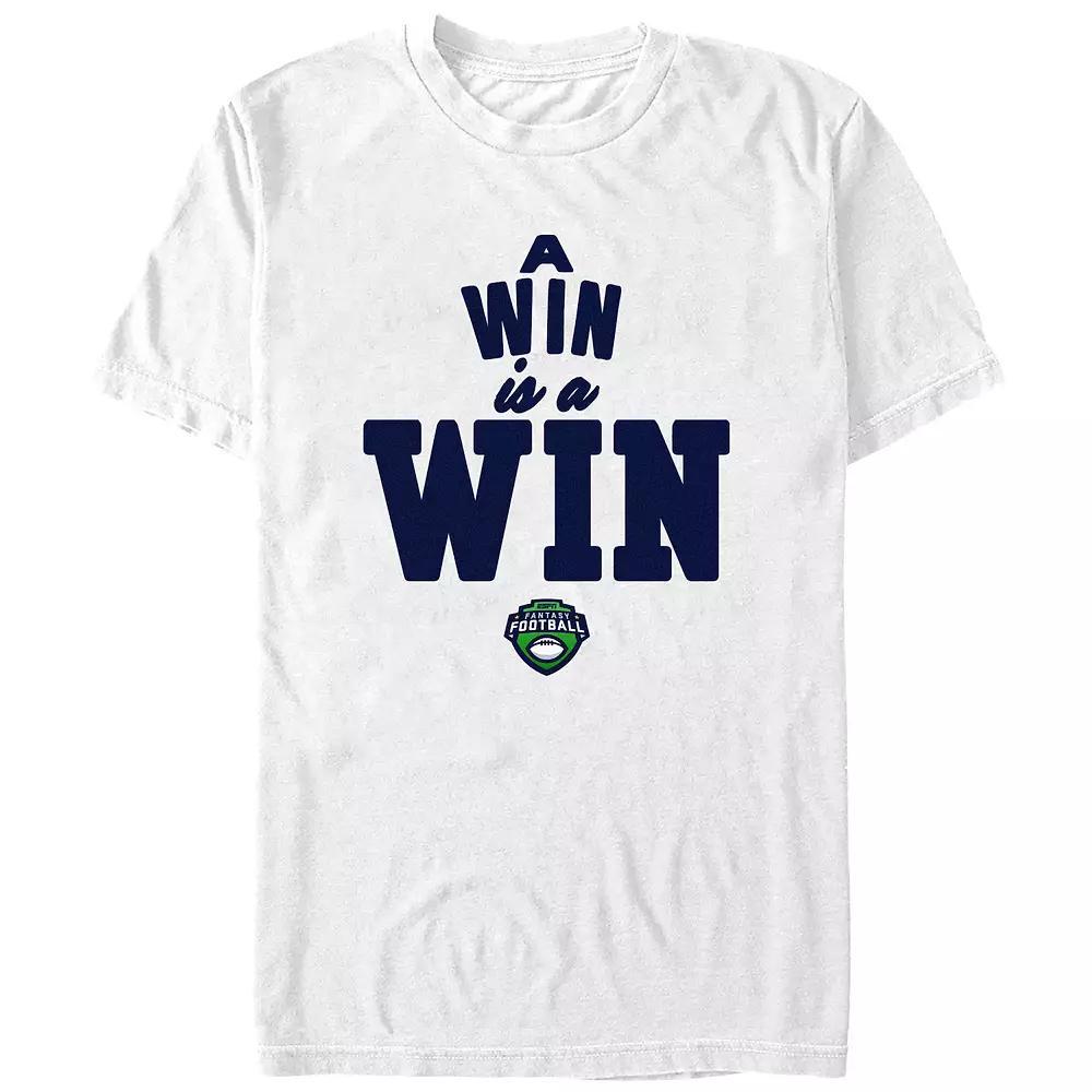 Mens ESPN Fantasy Football A Win Is A Win Graphic Tee Product Image