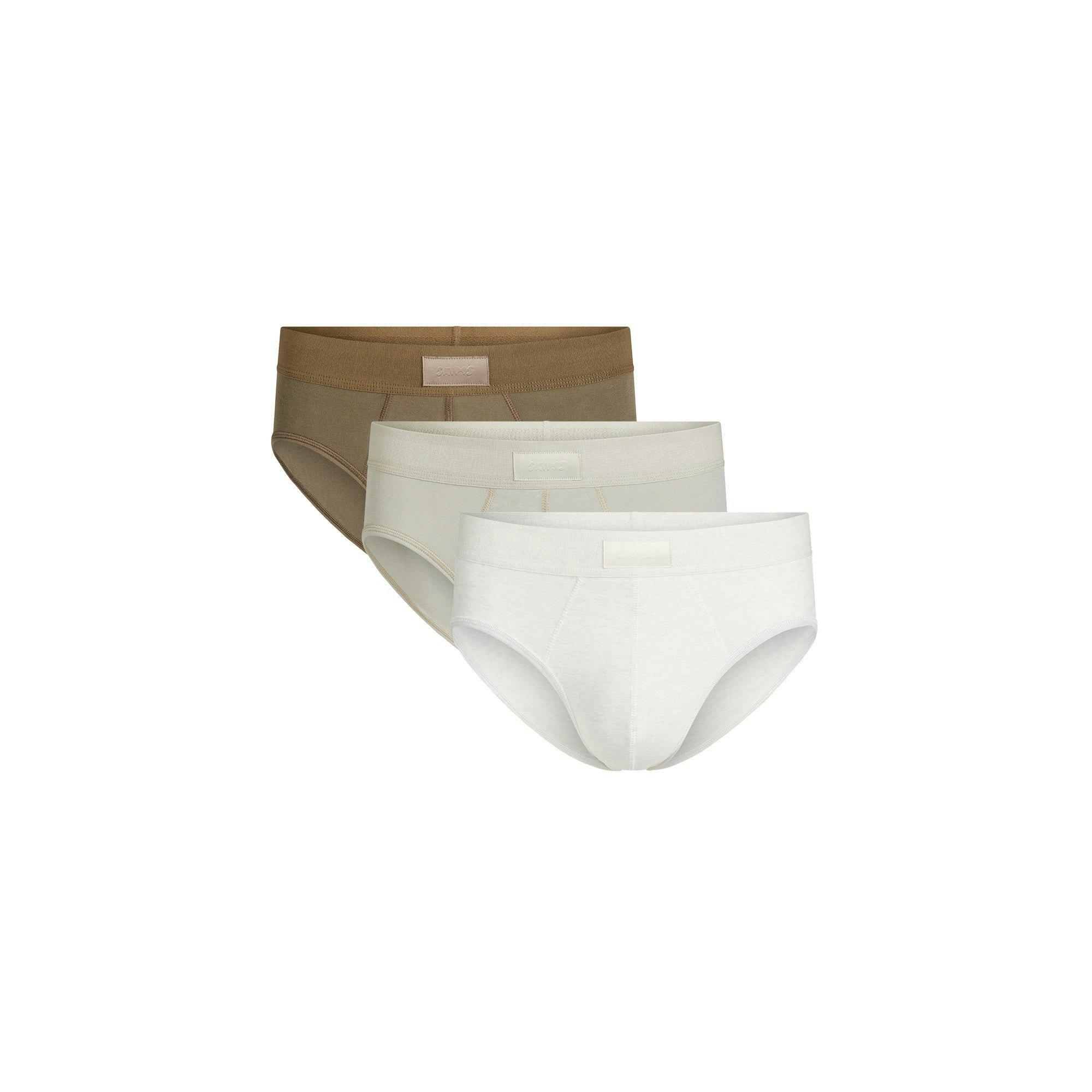 SKIMS COTTON MENS BRIEF 3-PACK | ARMY MULTI Product Image