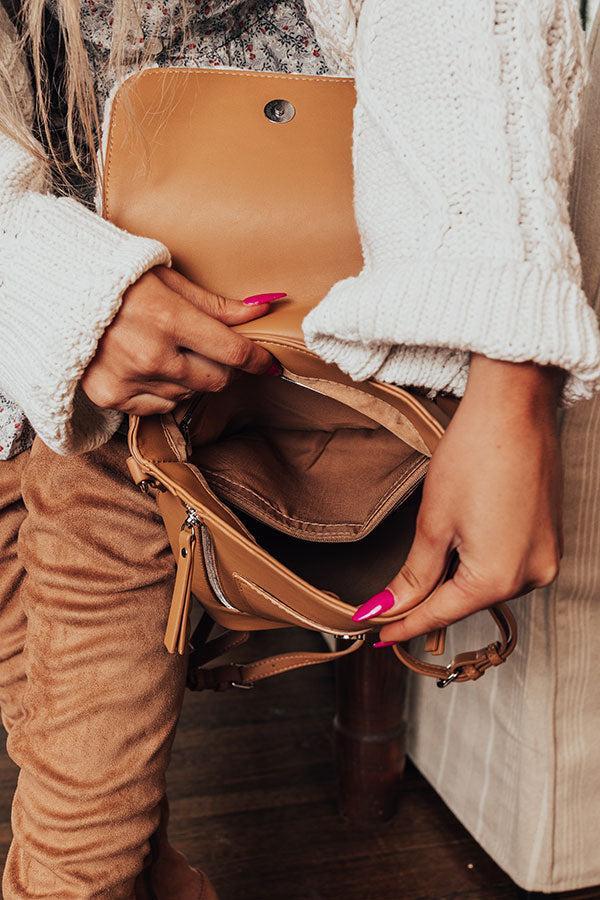 Well Played Faux Leather Backpack In Light Iced Mocha Product Image