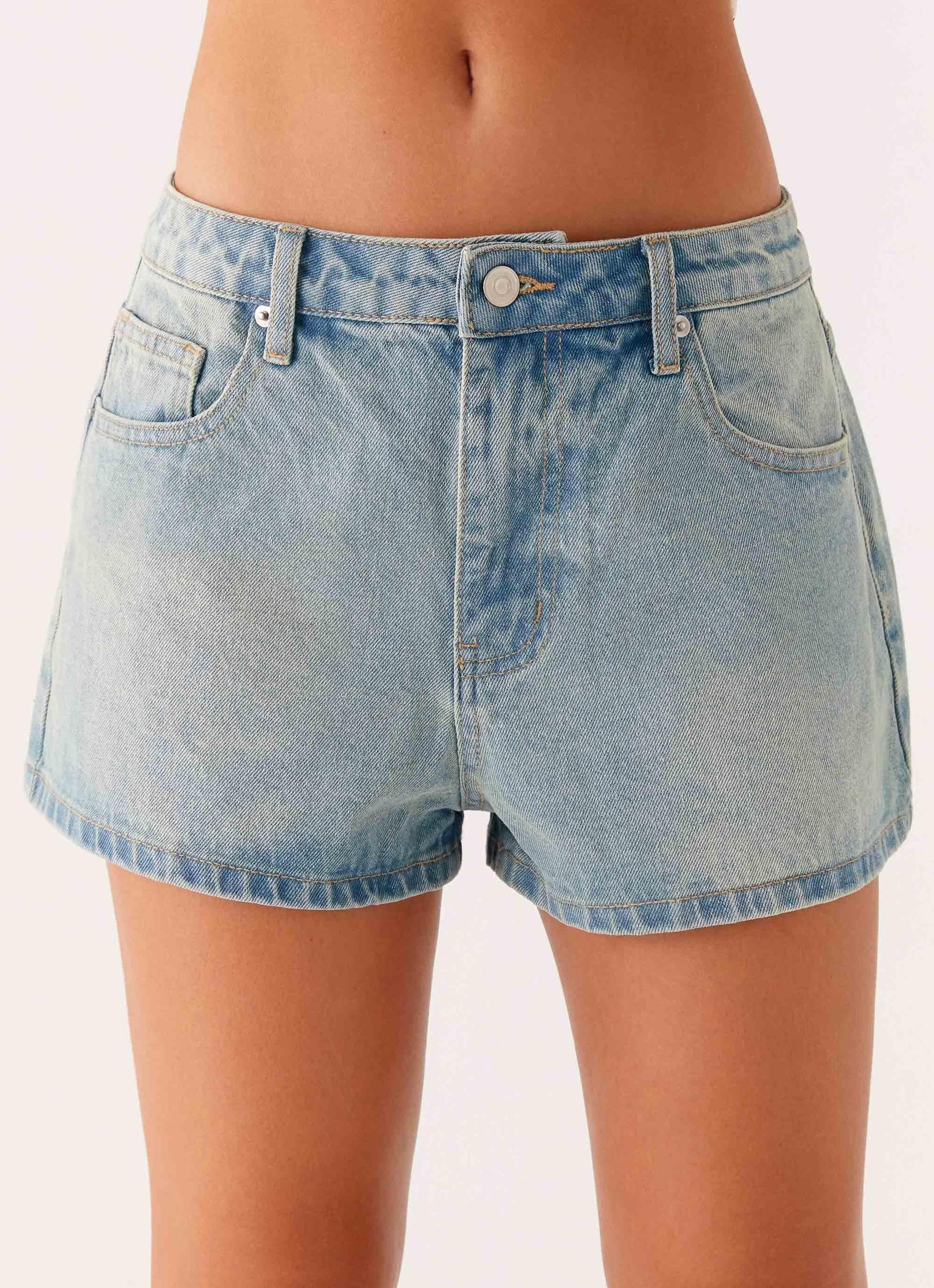 Vino Denim Shorts - Vintage Denim Product Image