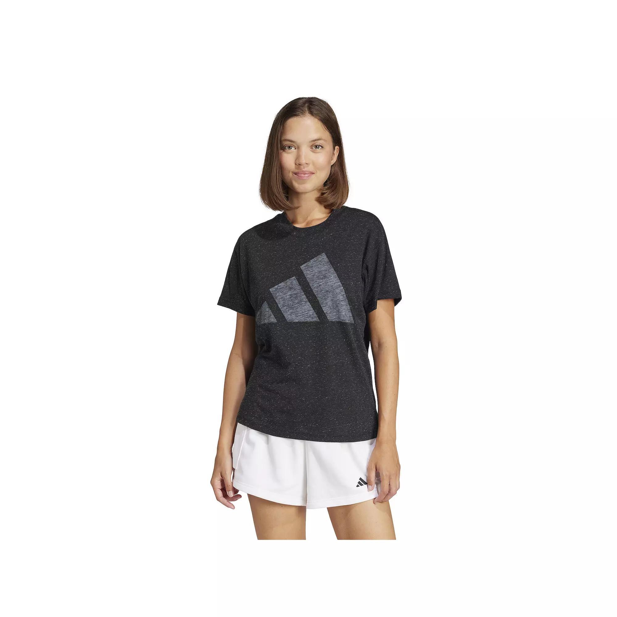 Women's adidas Future Icons Winners 3.0 Tee, Size: Small, Black Product Image