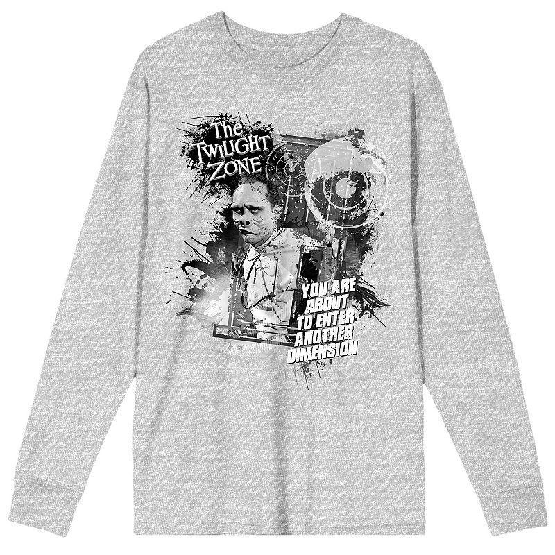 Men's Twilight Zone You Are About To Enter Long Sleeve, Size: XL, Gray Product Image