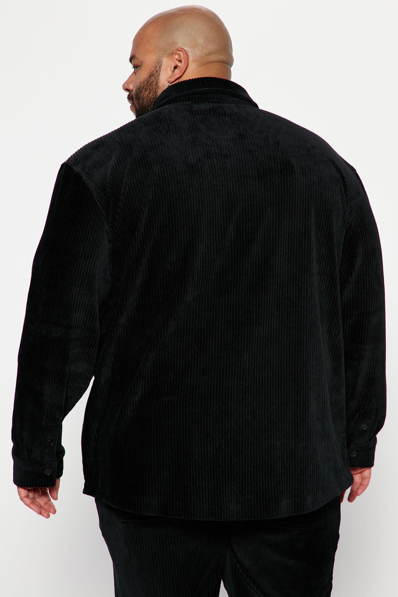 Luxury Knit Ribbed Shirt - Black Product Image