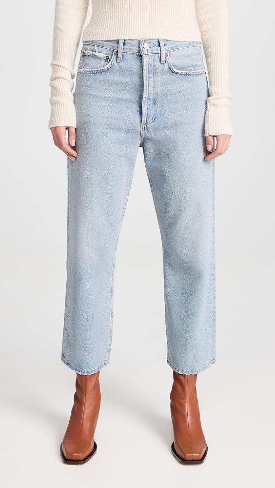 AGOLDE 90s Crop Mid Rise Straight Jeans | Shopbop Product Image