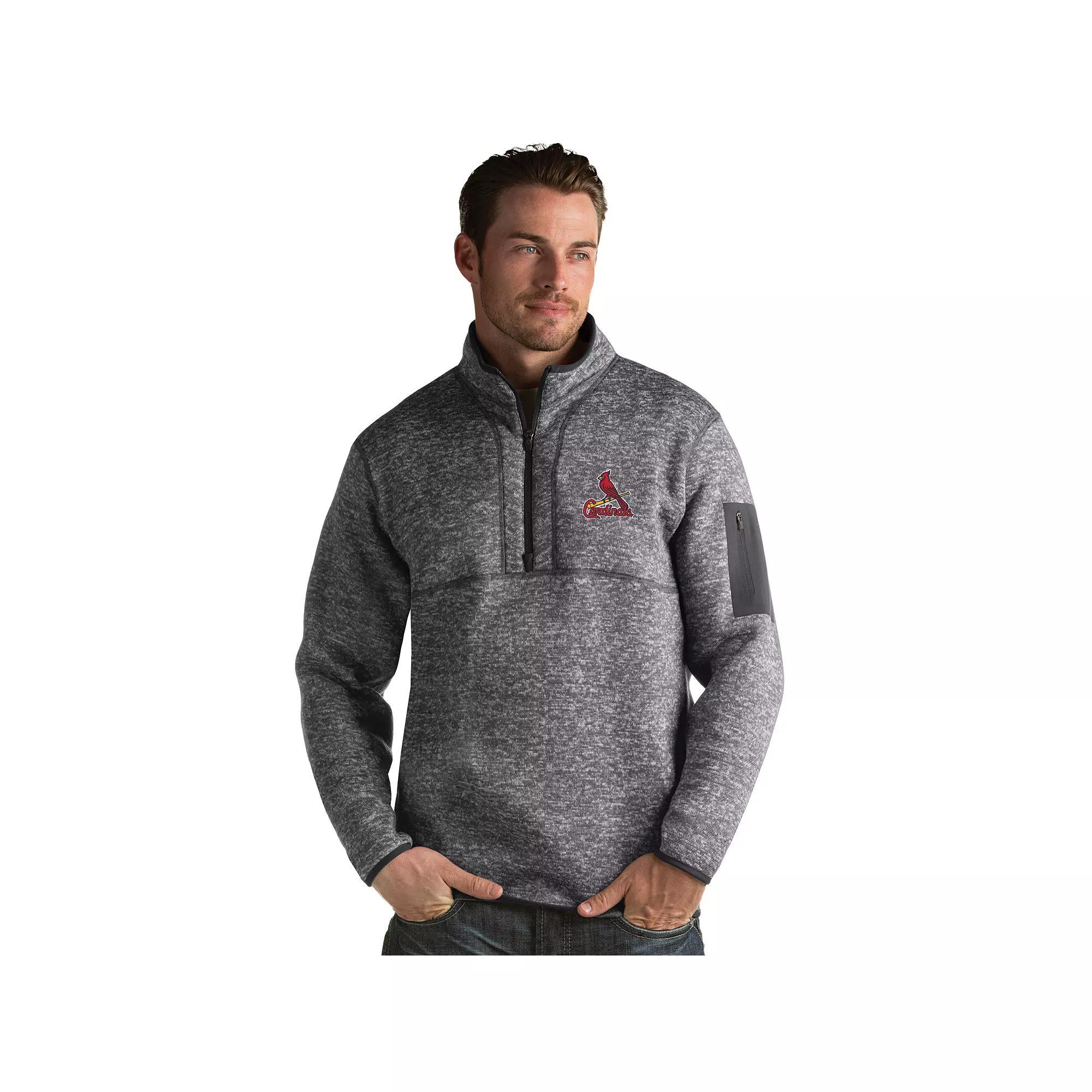 Mens Antigua Kansas City Royals Fortune Pullover Grey Product Image