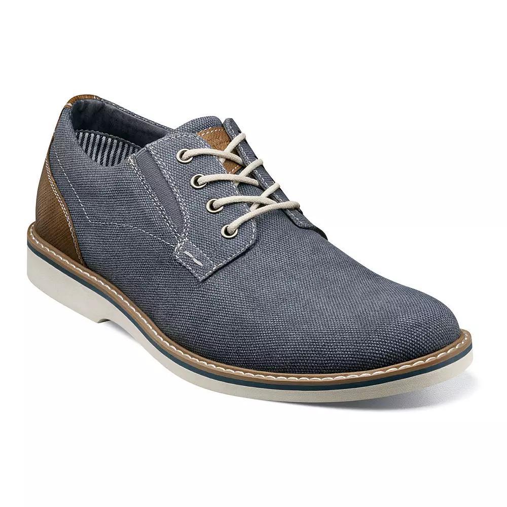 Nunn Bush® Barklay Men's Canvas Oxford Shoes, Size: 13 Wide, Dark Blue Light Blue Product Image
