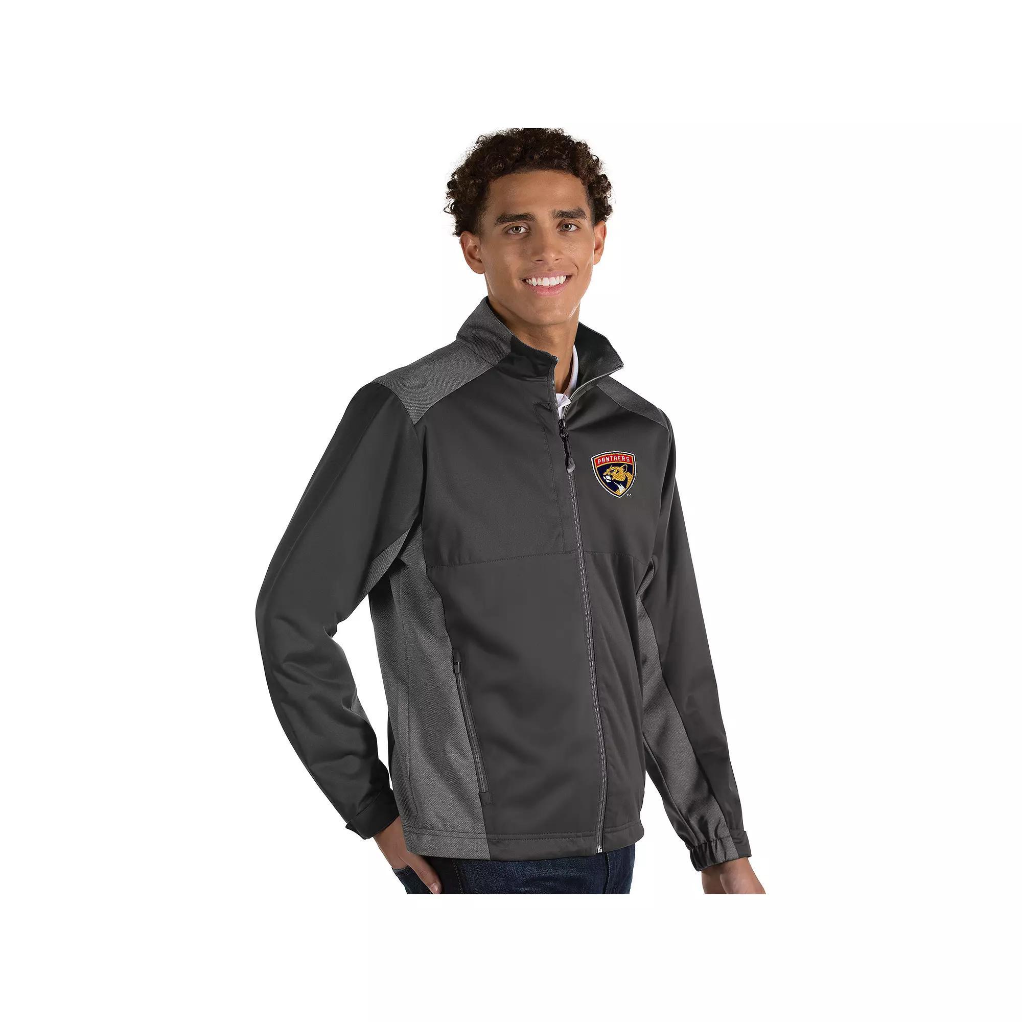 Antigua Men's Revolve Florida Panthers Full Zip Jacket, Size: Small, Pnt Gray Product Image