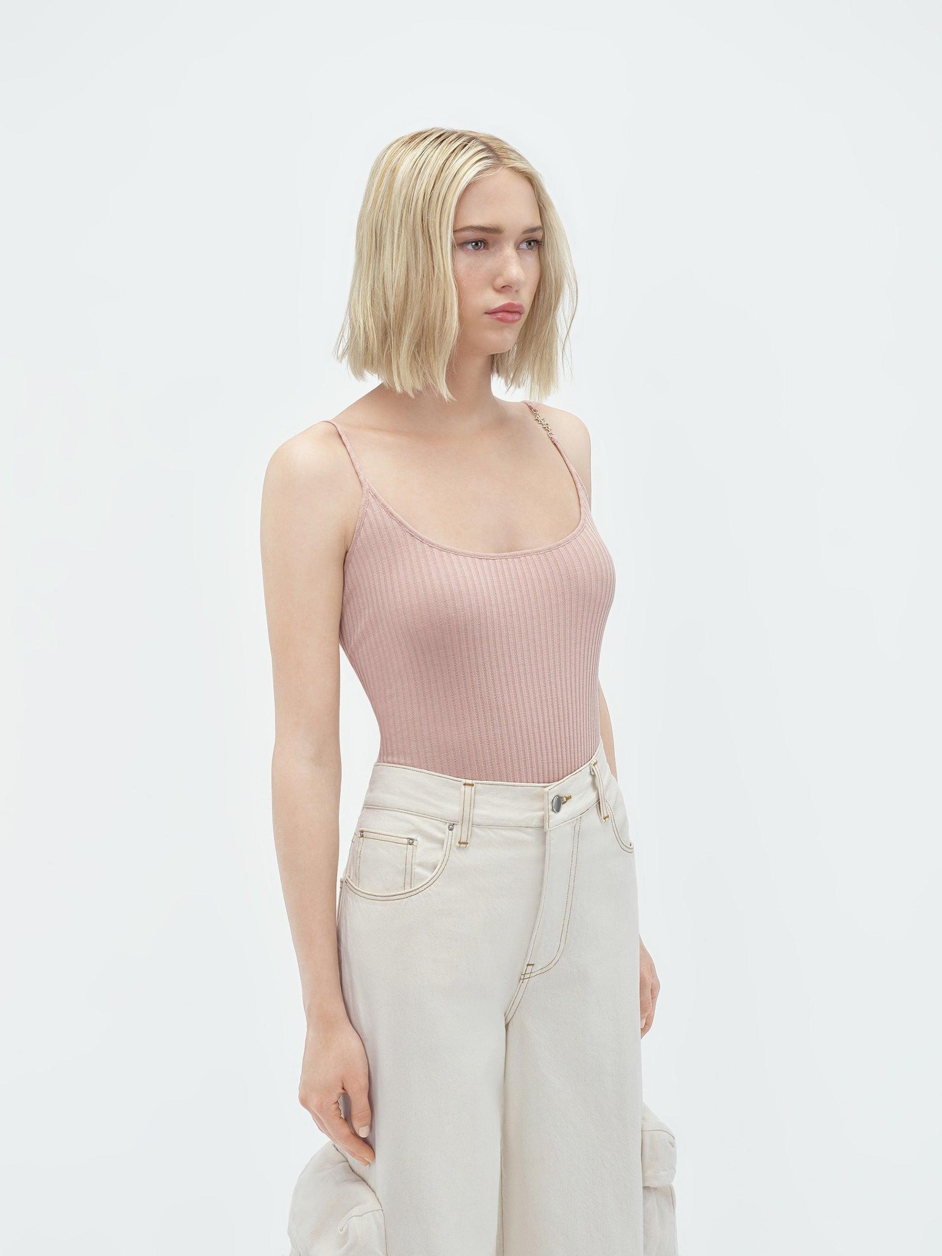 WOMEN - VERTICAL AMIRI TANK TOP - Cork Female Product Image