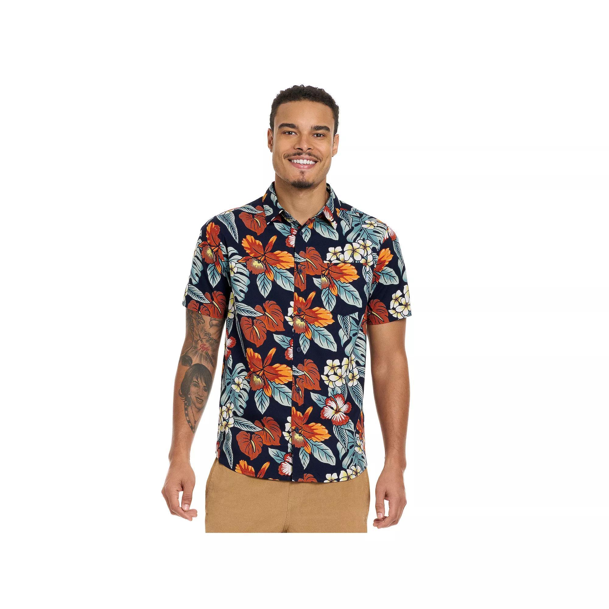 Men's Hurley Button Down Shirt, Size: XS, Obsidian Product Image