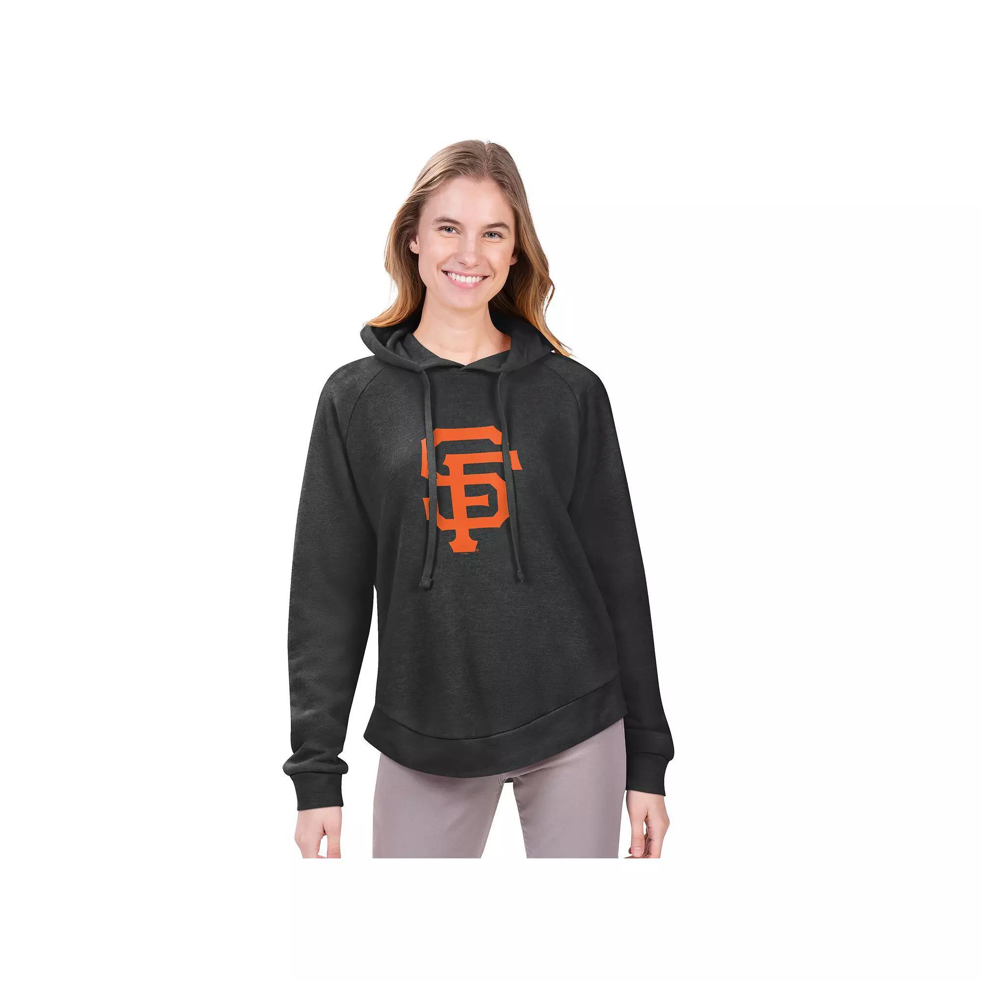 Women's G-III 4Her by Carl Banks  Navy Philadelphia Phillies Jordan Angel Raglan Fleece Pullover Hoodie, Size: Medium, Blue Product Image