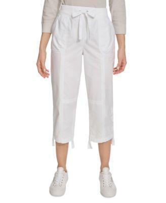 Calvin Klein Womens Convertible Cargo Capri Pants Product Image