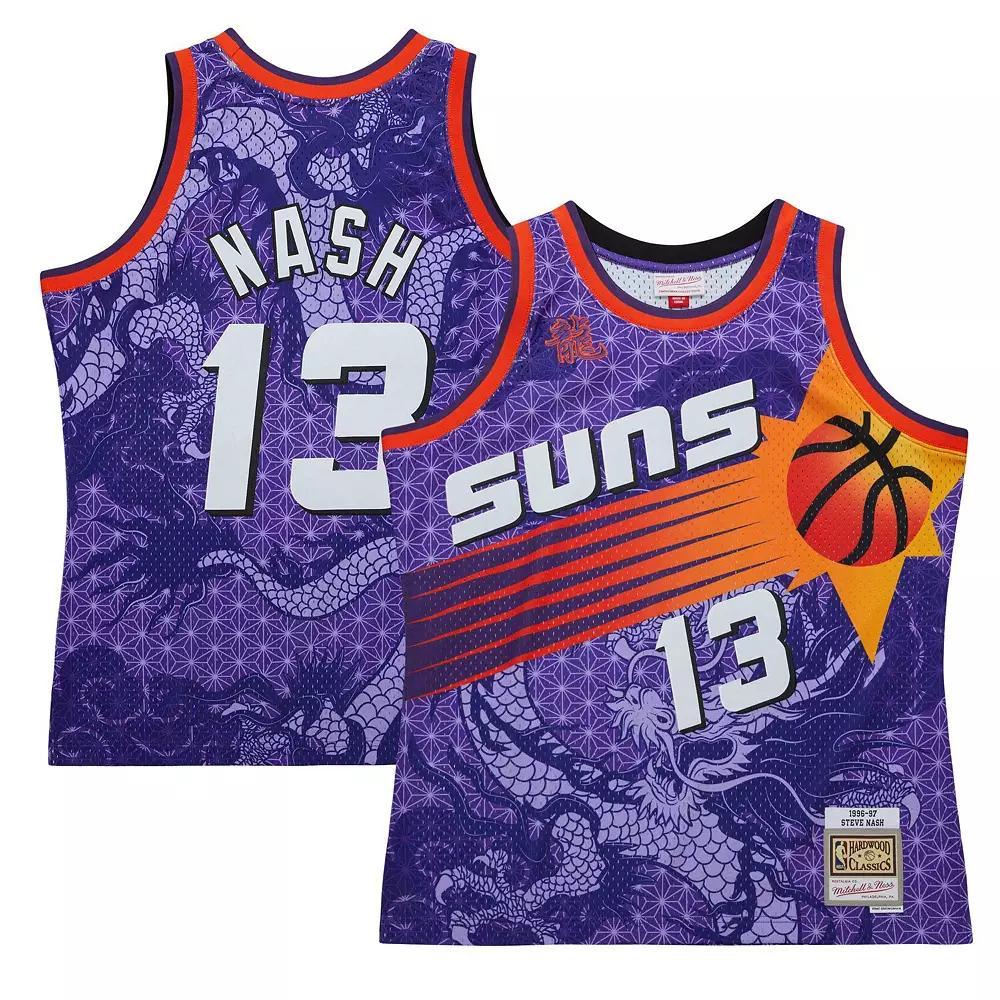 Men's Mitchell & Ness Steve Nash Purple Phoenix Suns 1996/97 Hardwood Classics Asian Heritage 6.0 Swingman Throwback Player Jersey, Size: Medium, Phx Purple Product Image