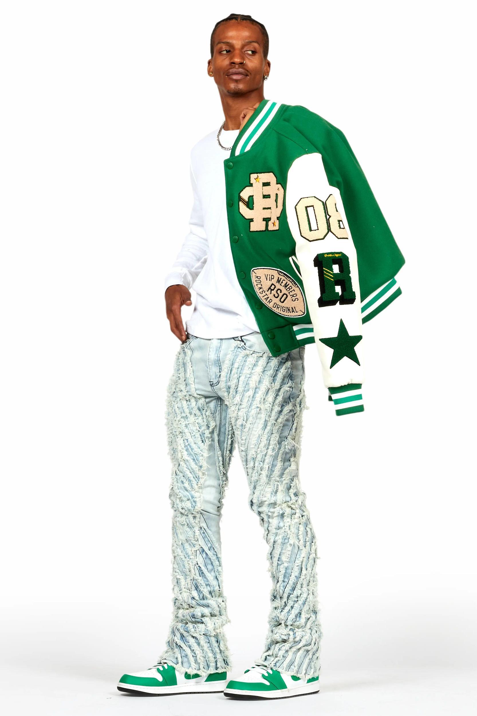 Balser Green Varsity Jacket Male Product Image