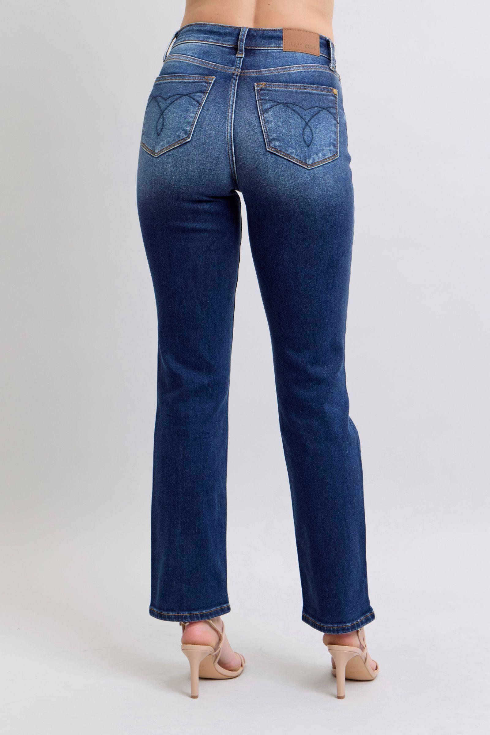 Jennifer Mid-Rise Washed Straight Leg Judy Blue Jeans - ONLINE EXCLUSIVE! Product Image