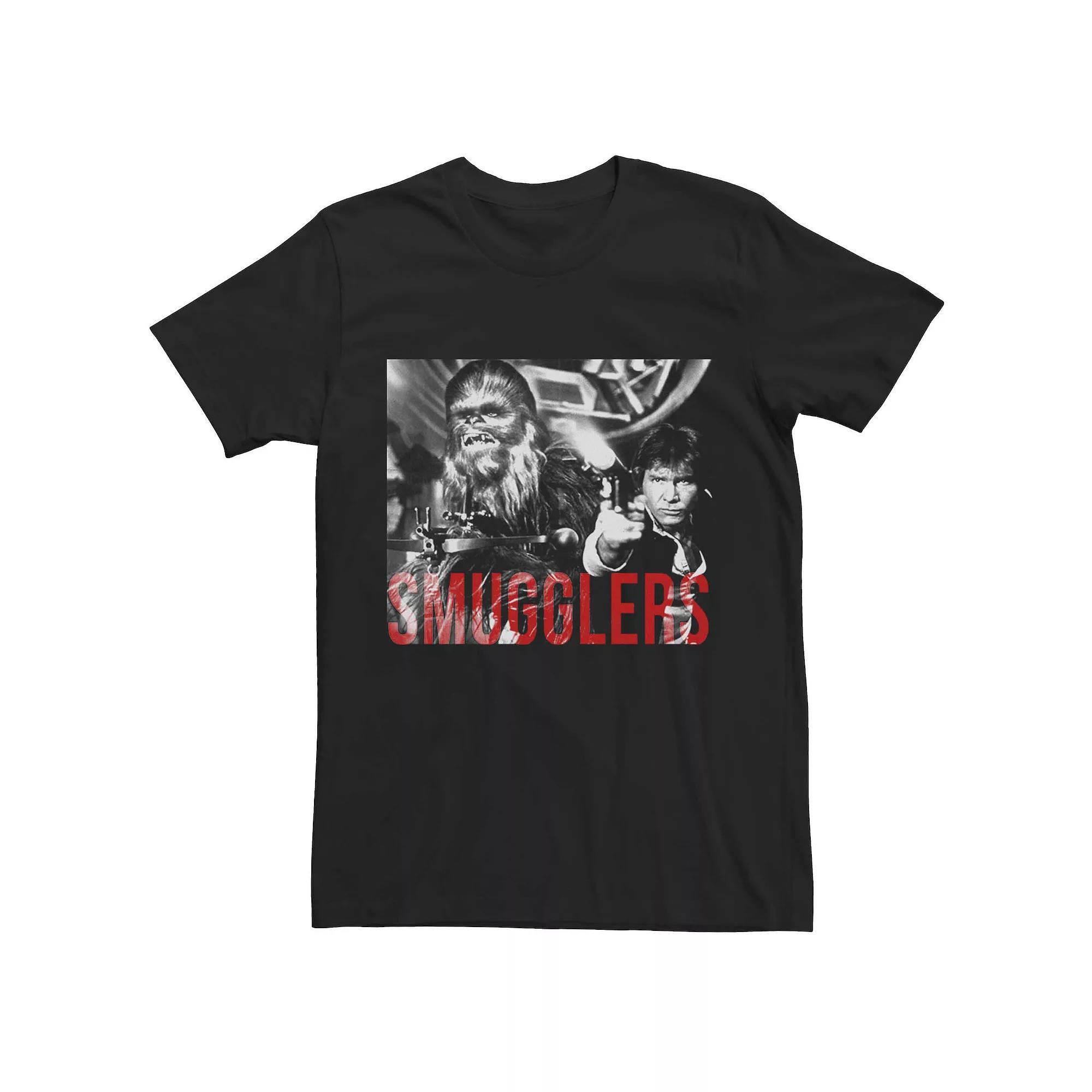 Men's Star Wars Han And Chewy Smugglers Tee, Size: Medium, Black Product Image