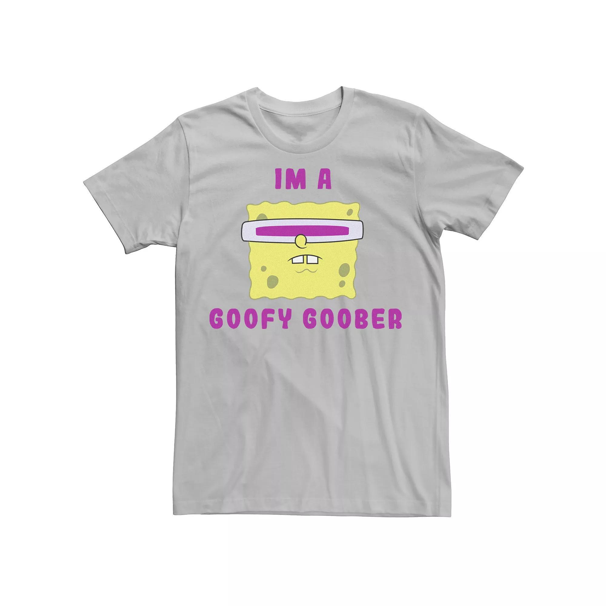 Men's Nickelodeon SpongeBob SquarePants I'm A Goofy Goober Portrait Graphic Tee, Size: XXL, Athletic Grey Product Image