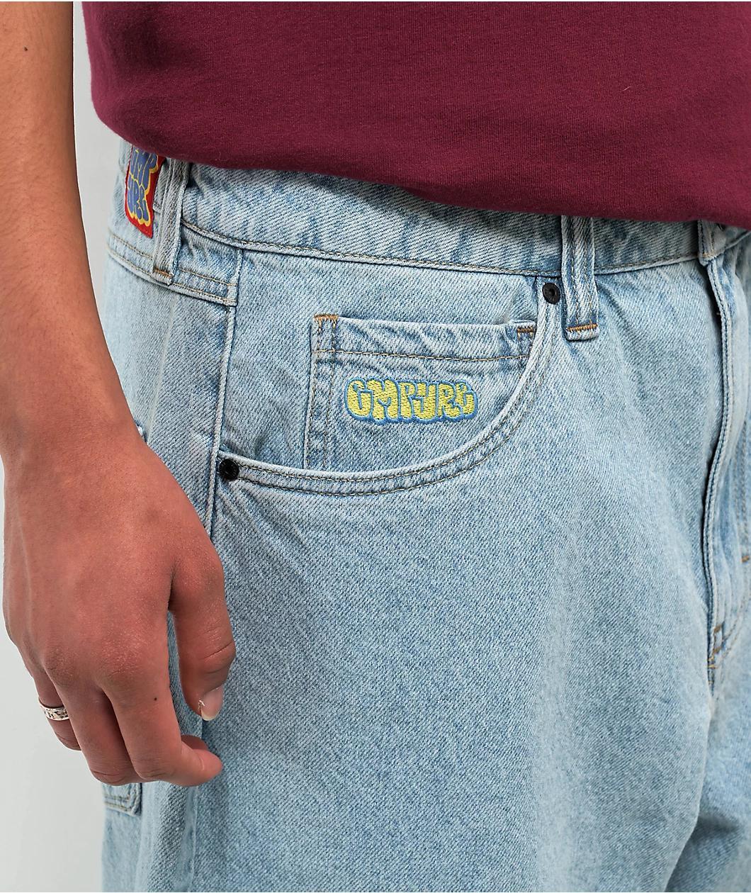 Empyre Ultra Loose Fit Colby Light Wash Skate Jeans Product Image