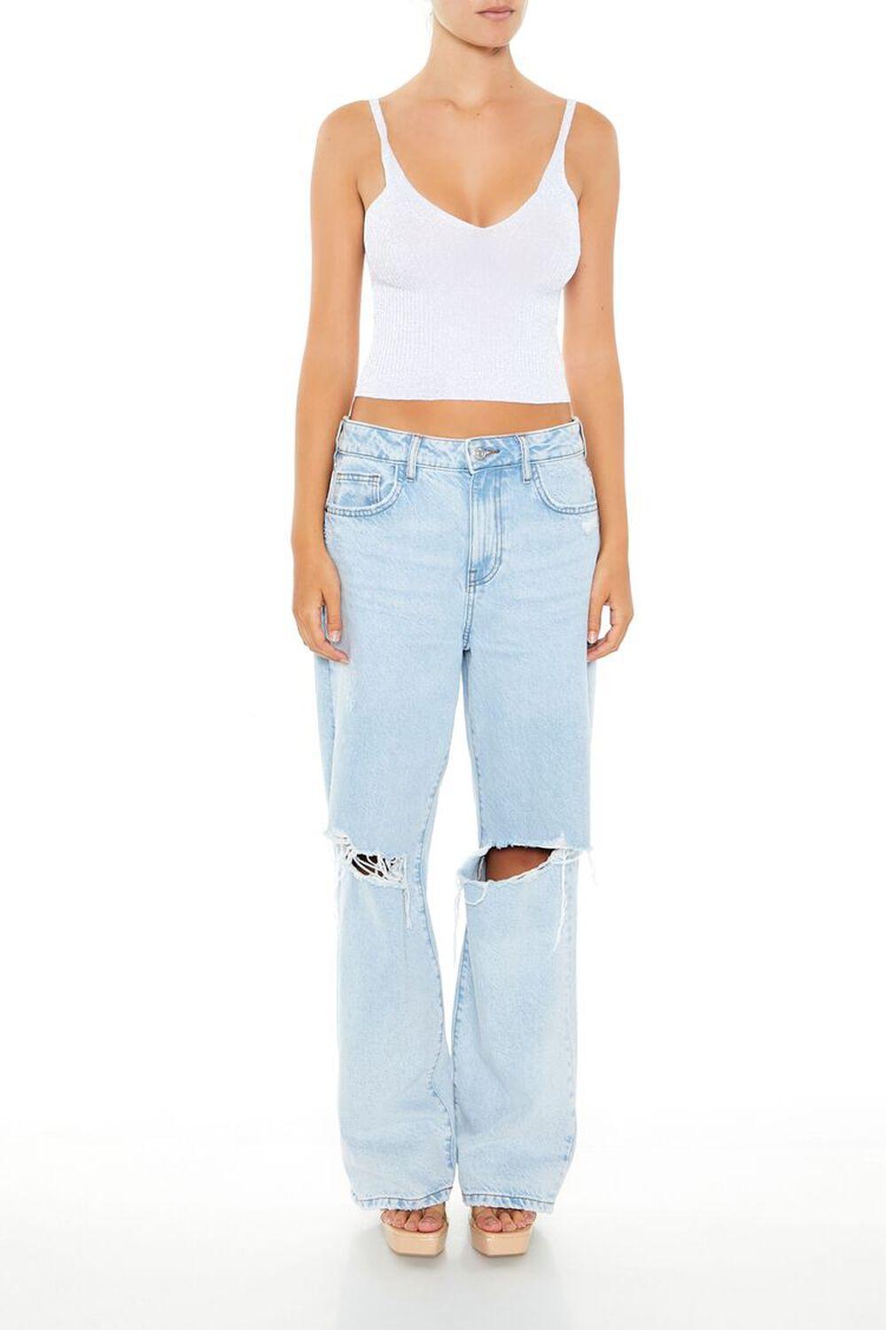 Sweater-Knit Glitter Cami | Forever 21 Product Image