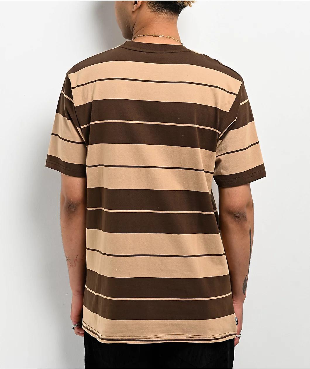DGK Glory Brown & Tan Knit T-Shirt Product Image