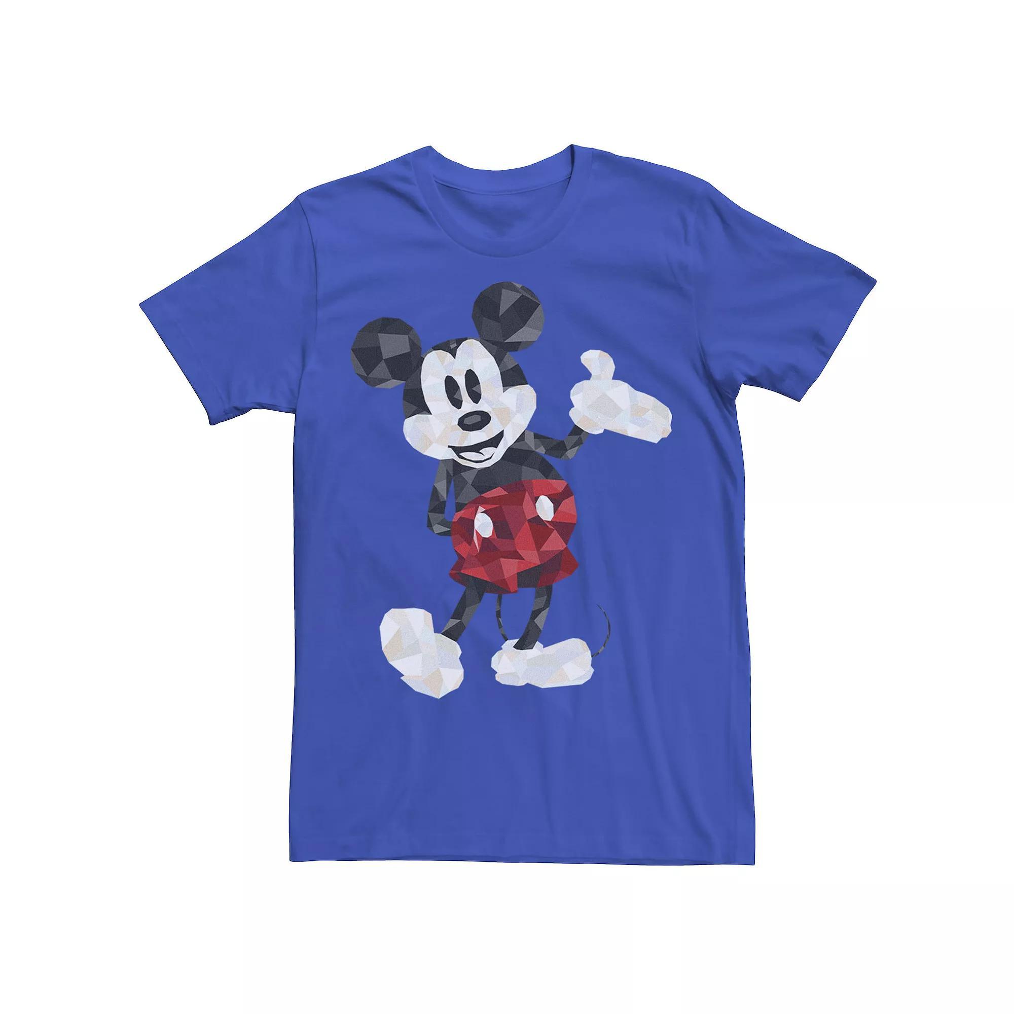Disney's Mickey Mouse Men's Poly Mickey Portrait Tee, Size: XL, Athletic Grey Product Image