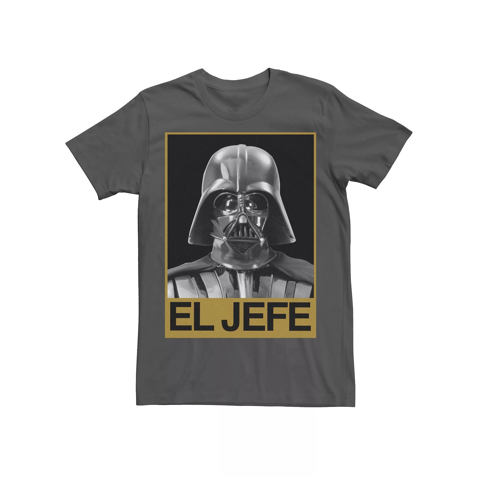 Men's Star Wars Darth Vader El Jefe Portrait Tee, Size: Small, Grey Product Image
