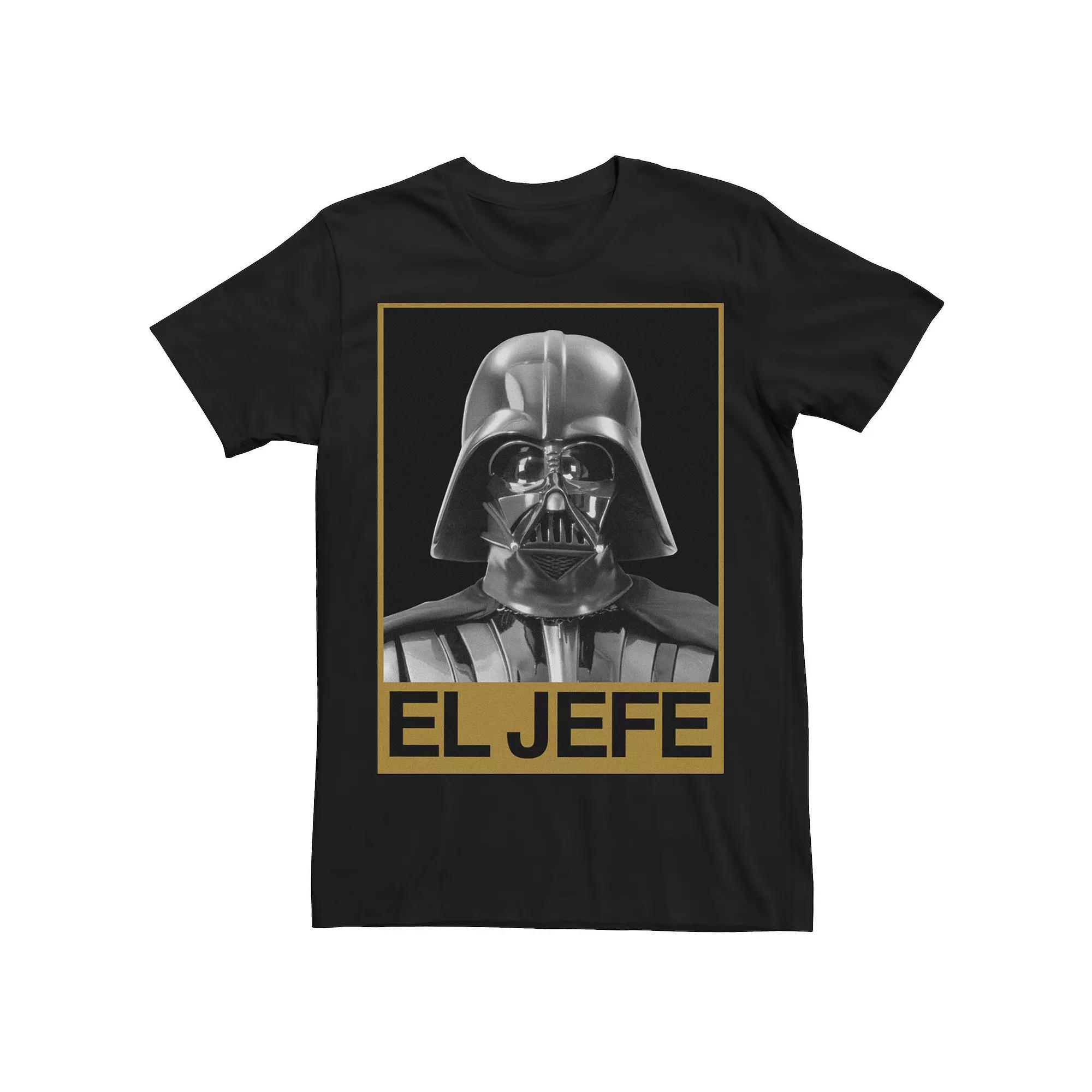 Men's Star Wars Darth Vader El Jefe Portrait Tee, Size: Small, Grey Product Image