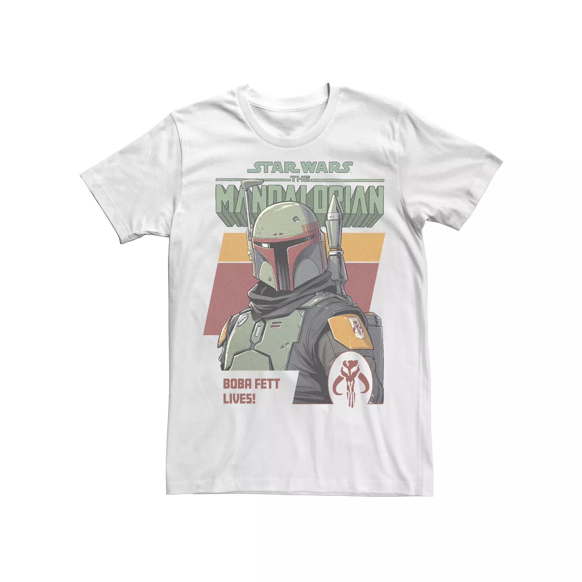 Men's The Mandalorian Boba Fett Tee, Size: XXL, Black Product Image
