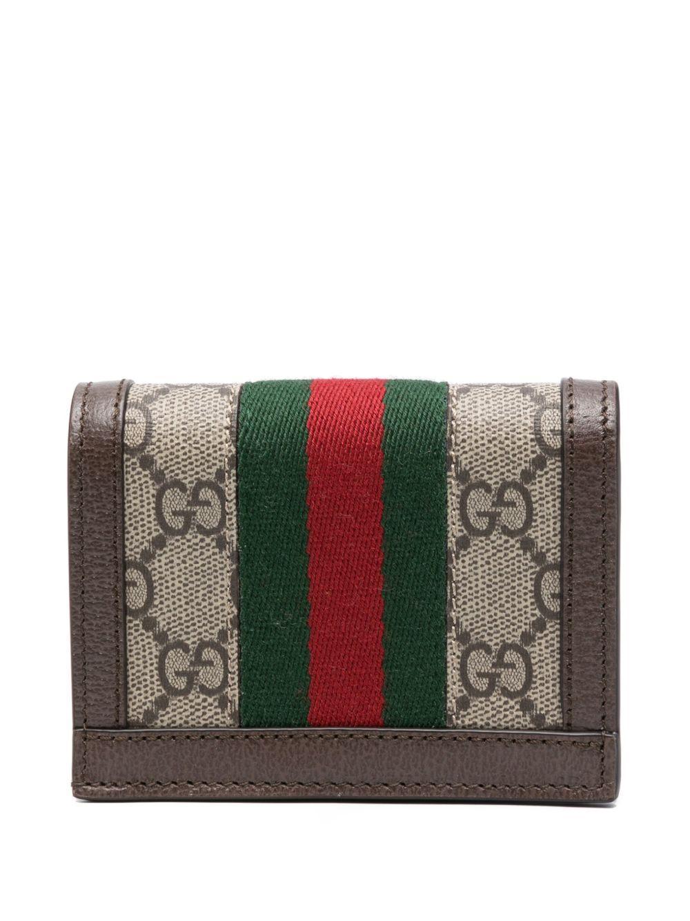 Ophidia GG leather wallet Product Image